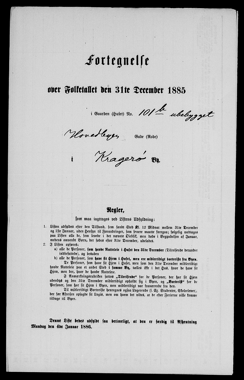 SAKO, 1885 census for 0801 Kragerø, 1885, p. 1225