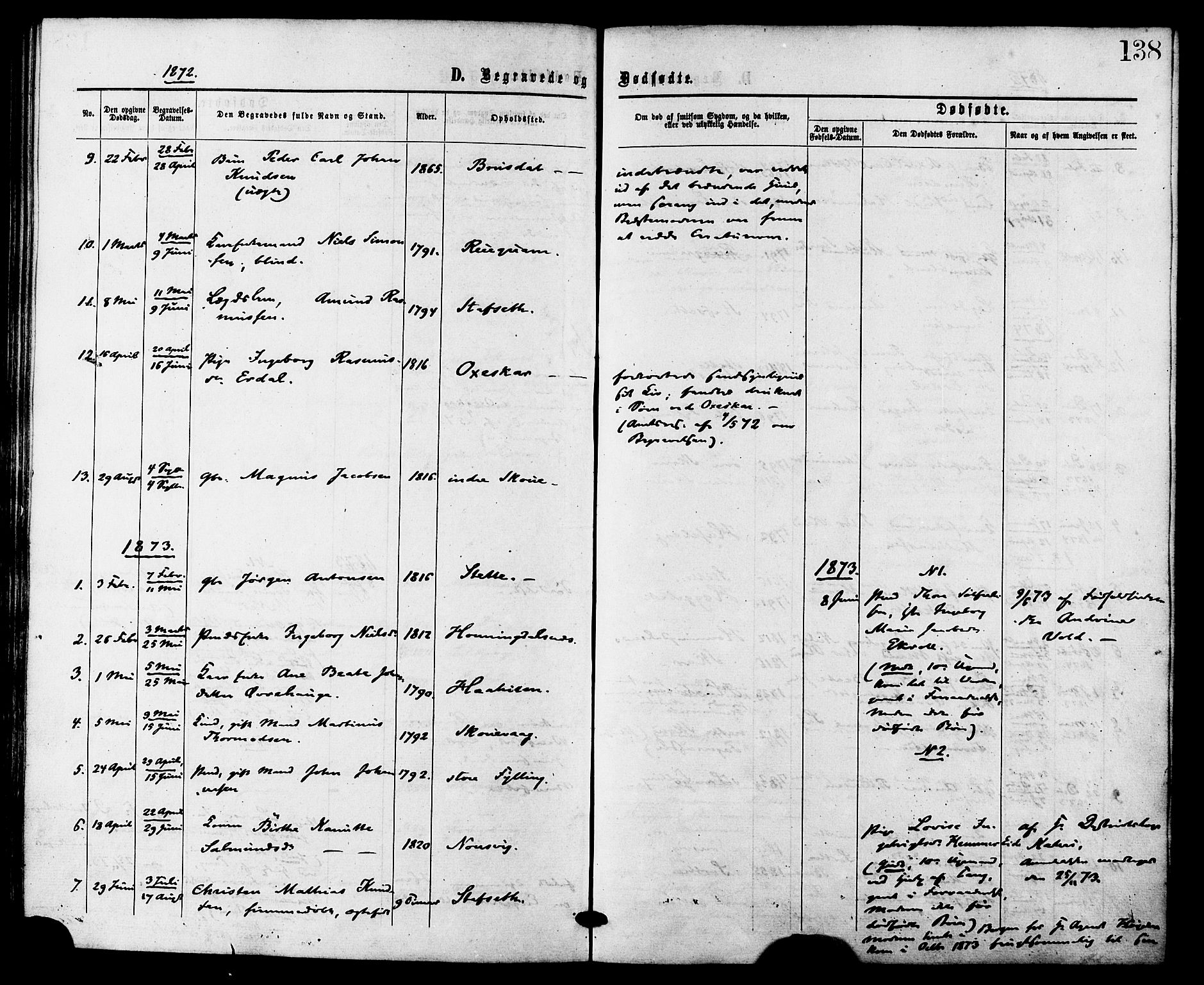 Ministerialprotokoller, klokkerbøker og fødselsregistre - Møre og Romsdal, AV/SAT-A-1454/524/L0355: Parish register (official) no. 524A07, 1864-1879, p. 138