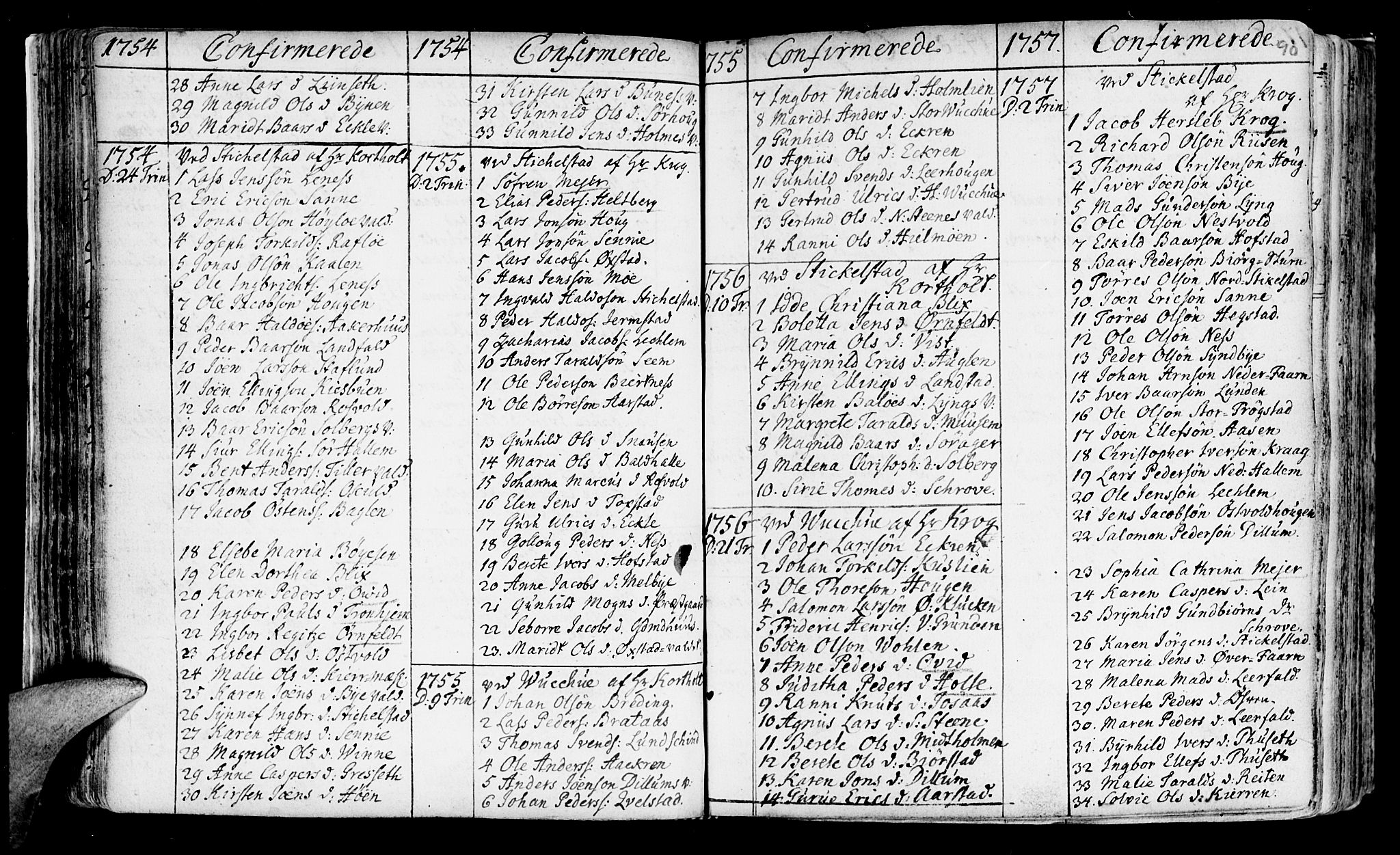 Ministerialprotokoller, klokkerbøker og fødselsregistre - Nord-Trøndelag, SAT/A-1458/723/L0231: Parish register (official) no. 723A02, 1748-1780, p. 90