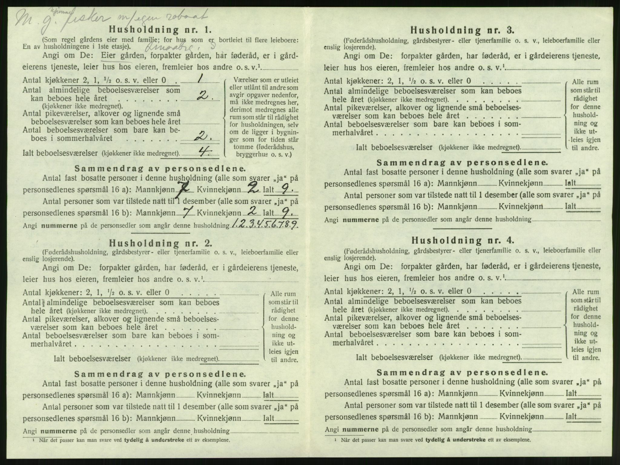 SAT, 1920 census for Brattvær, 1920, p. 37