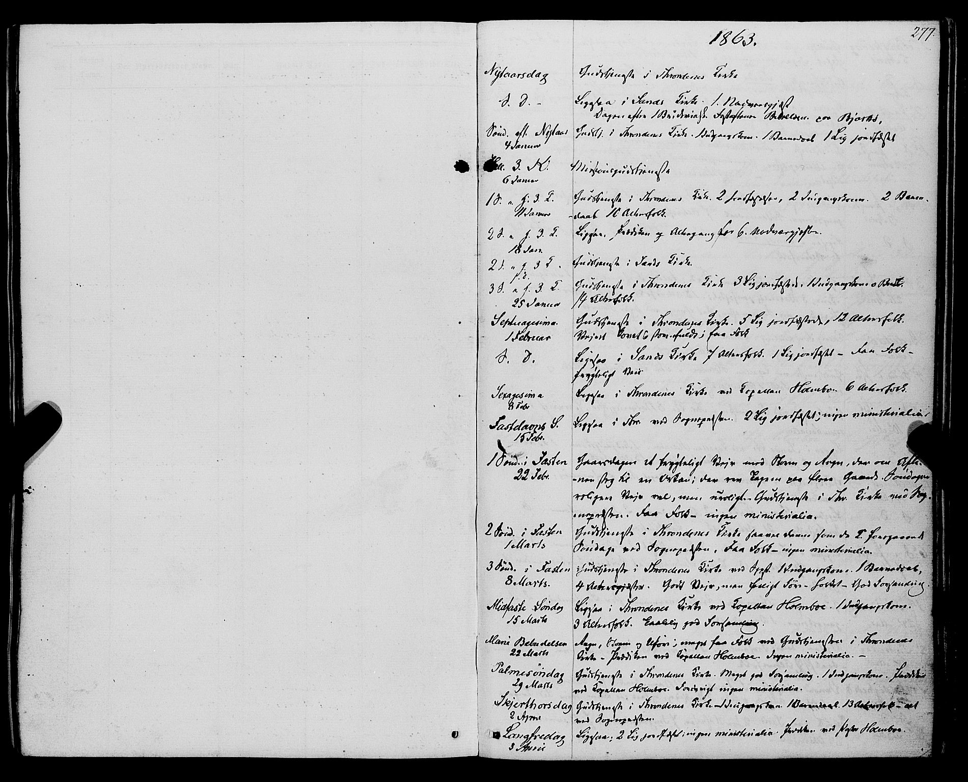 Trondenes sokneprestkontor, SATØ/S-1319/H/Ha/L0012kirke: Parish register (official) no. 12, 1863-1870, p. 277