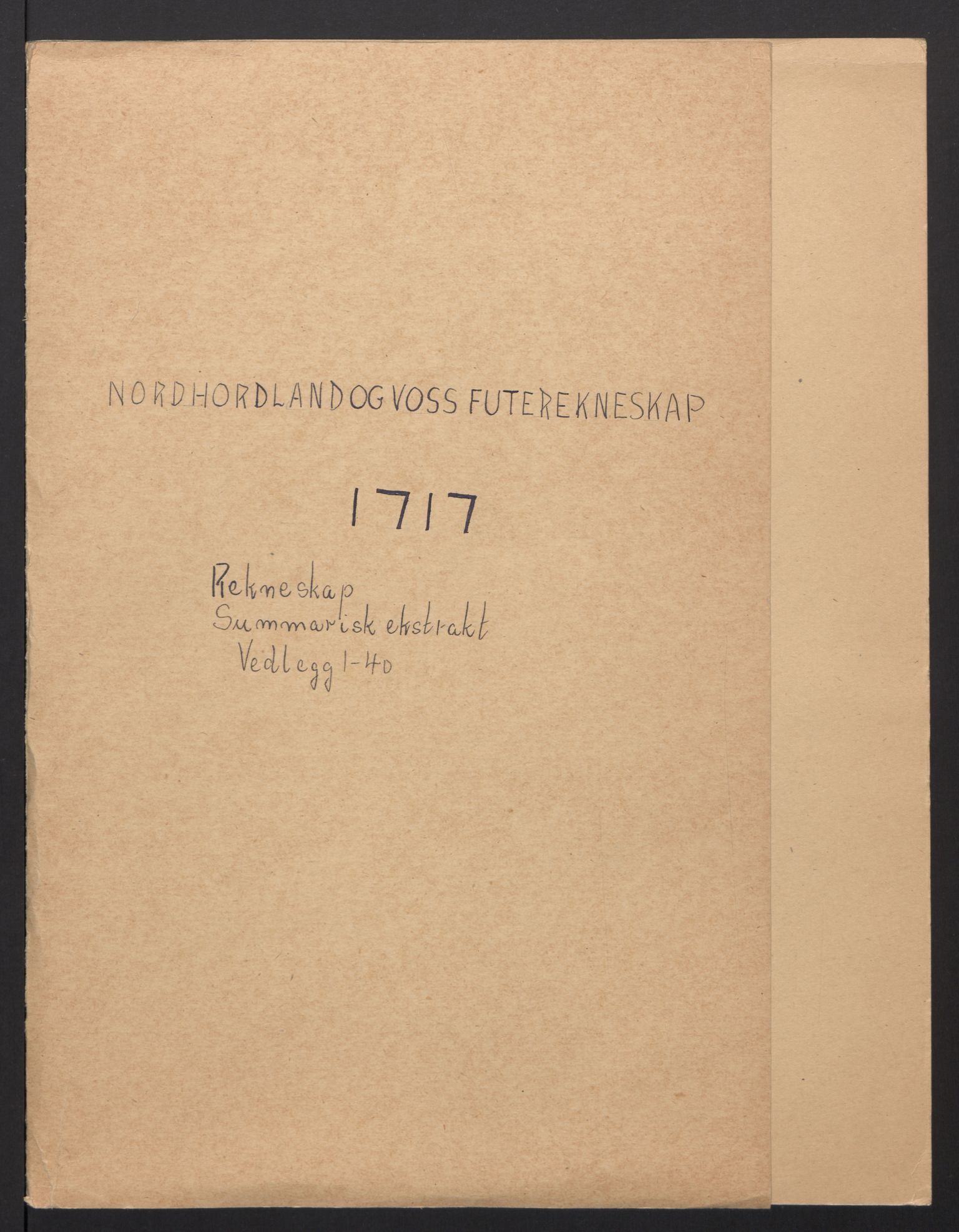 Rentekammeret inntil 1814, Reviderte regnskaper, Fogderegnskap, RA/EA-4092/R51/L3201: Fogderegnskap Nordhordland og Voss, 1717, p. 2