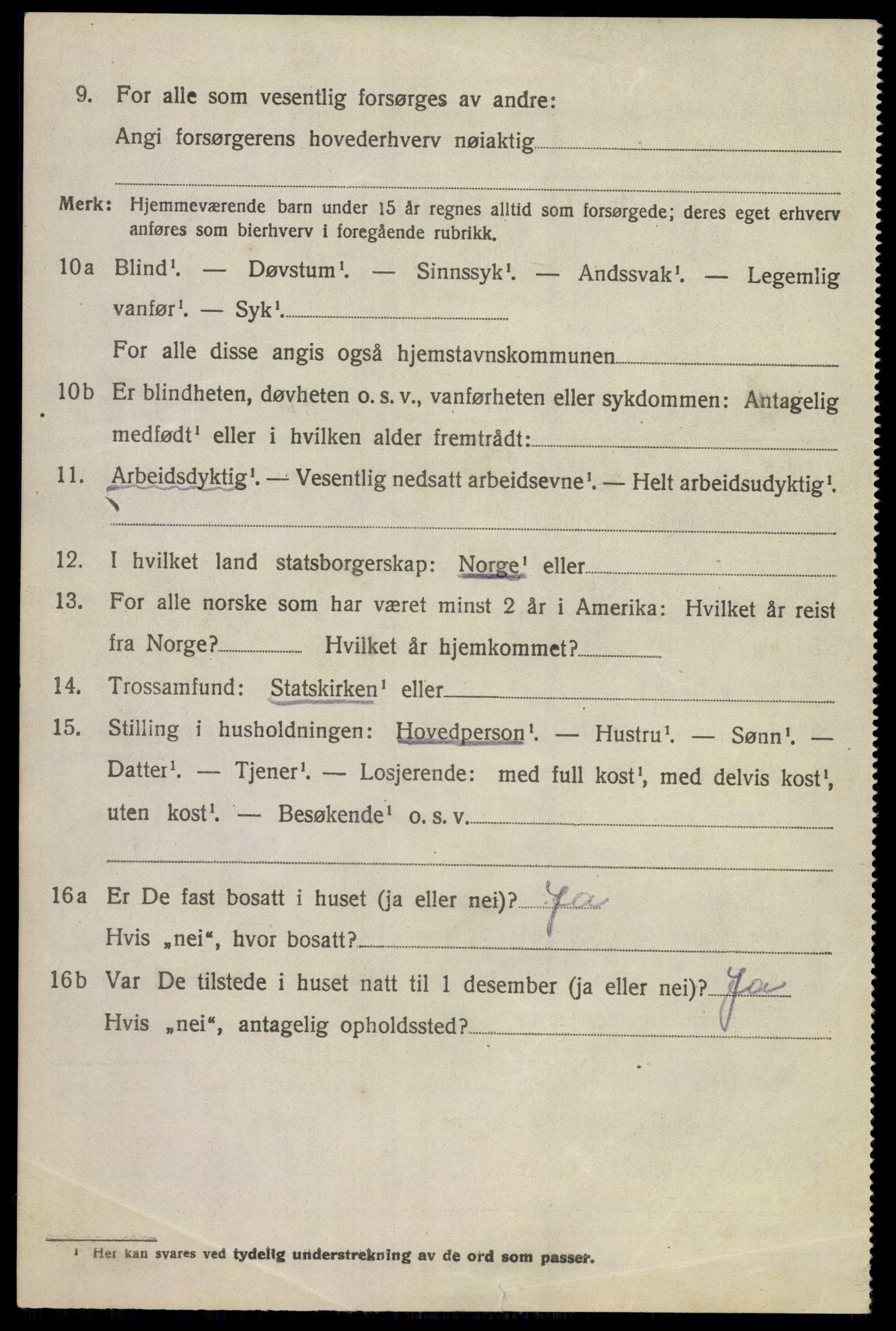 SAKO, 1920 census for Flesberg, 1920, p. 2614