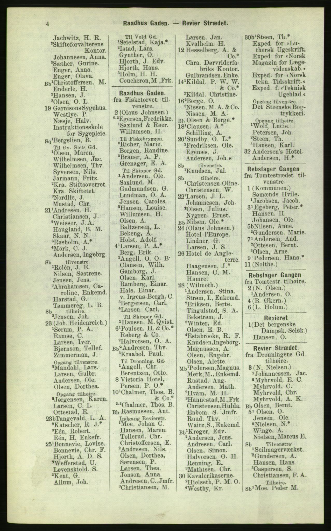 Kristiania/Oslo adressebok, PUBL/-, 1884, p. 84