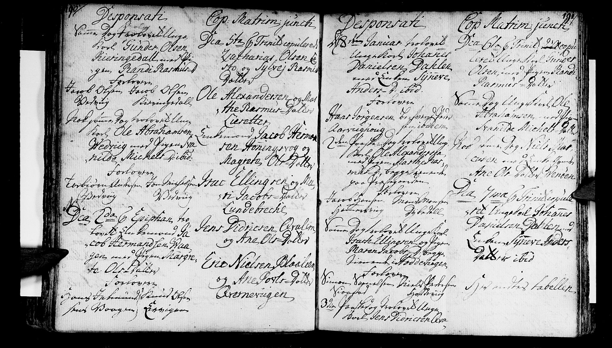 Selje sokneprestembete, AV/SAB-A-99938/H/Ha/Haa/Haaa: Parish register (official) no. A 4, 1743-1759, p. 190-191