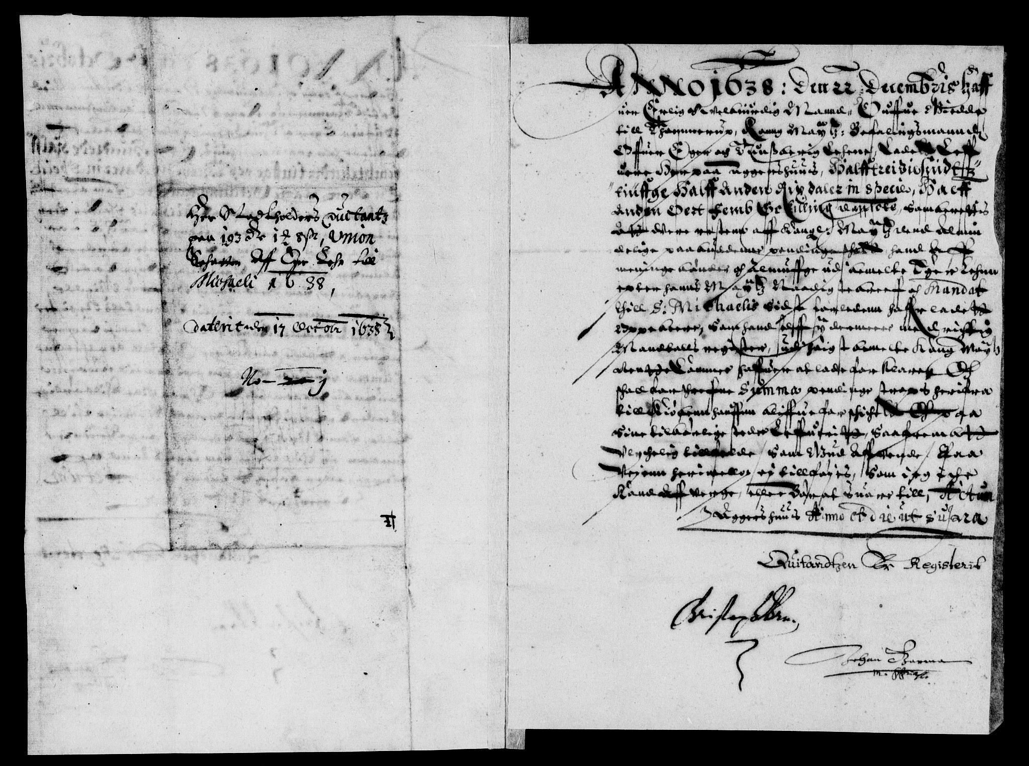 Rentekammeret inntil 1814, Reviderte regnskaper, Lensregnskaper, AV/RA-EA-5023/R/Rb/Rbm/L0004: Eiker len, 1626-1640