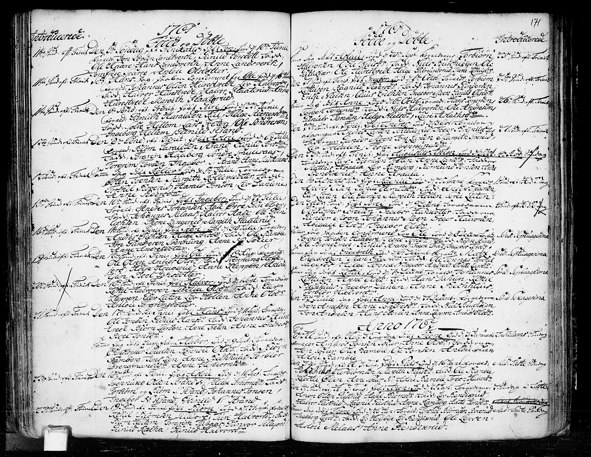 Heddal kirkebøker, SAKO/A-268/F/Fa/L0003: Parish register (official) no. I 3, 1723-1783, p. 171