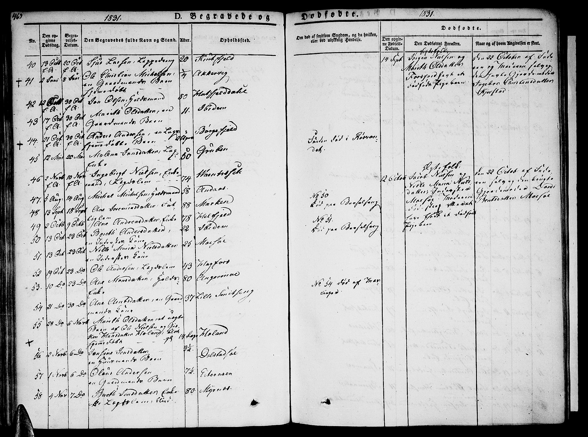 Ministerialprotokoller, klokkerbøker og fødselsregistre - Nordland, AV/SAT-A-1459/820/L0290: Parish register (official) no. 820A11, 1826-1845, p. 463
