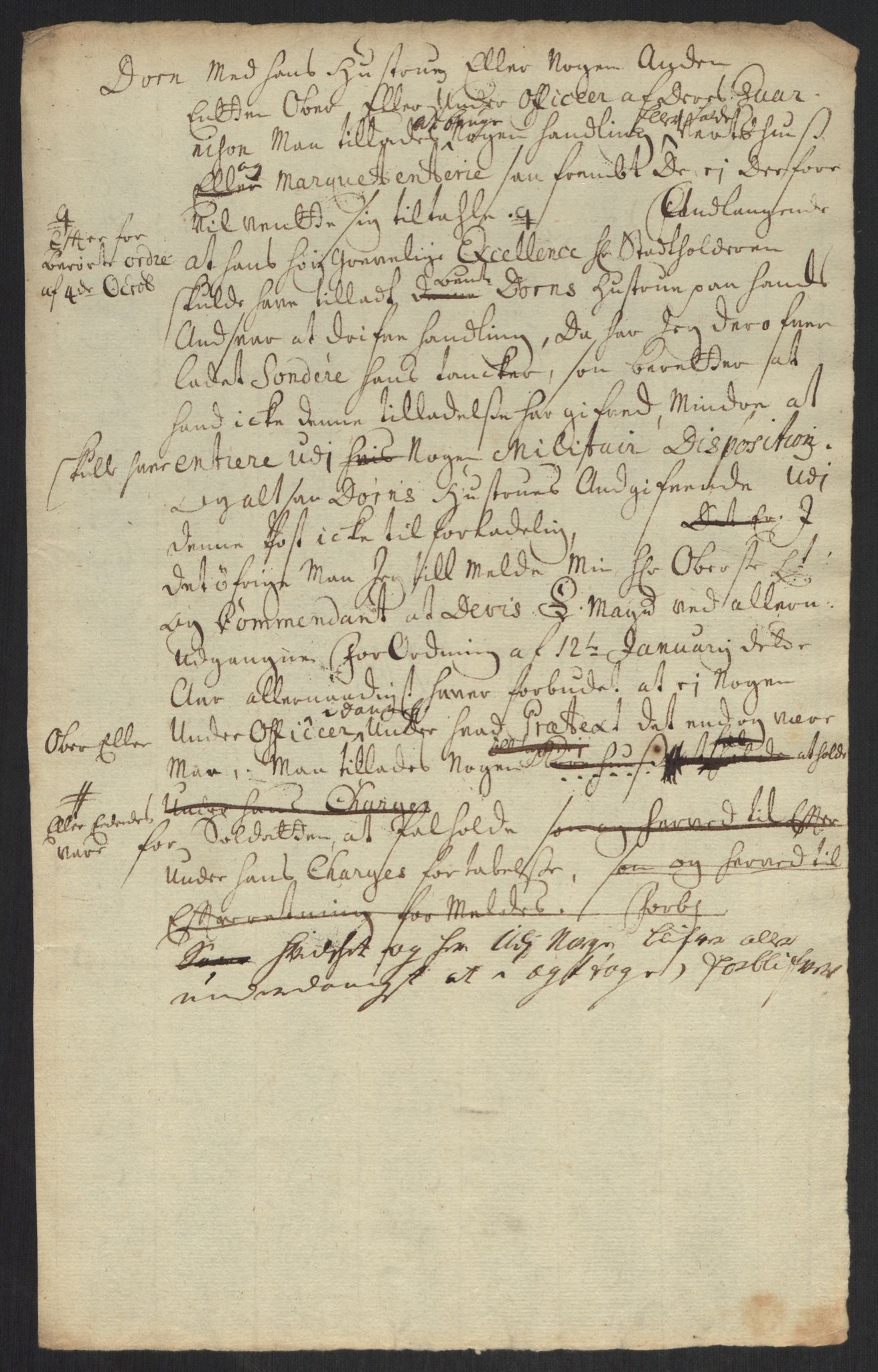 Kommanderende general (KG I) med Det norske krigsdirektorium, AV/RA-EA-5419/B/L0013: Kommanderende generals konsepter, 1730-1733, p. 592