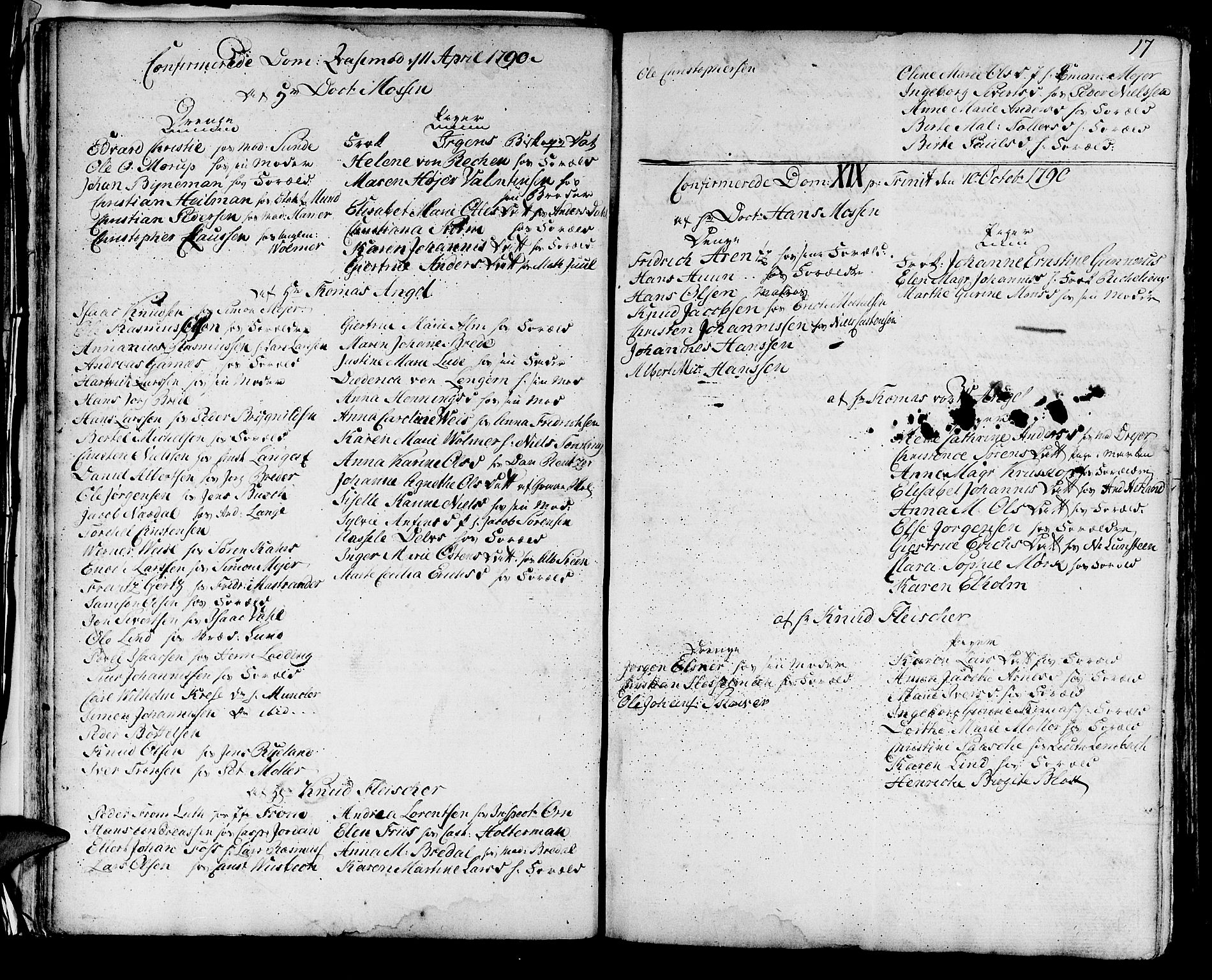 Domkirken sokneprestembete, SAB/A-74801/H/Haa/L0004: Parish register (official) no. A 4, 1763-1820, p. 17