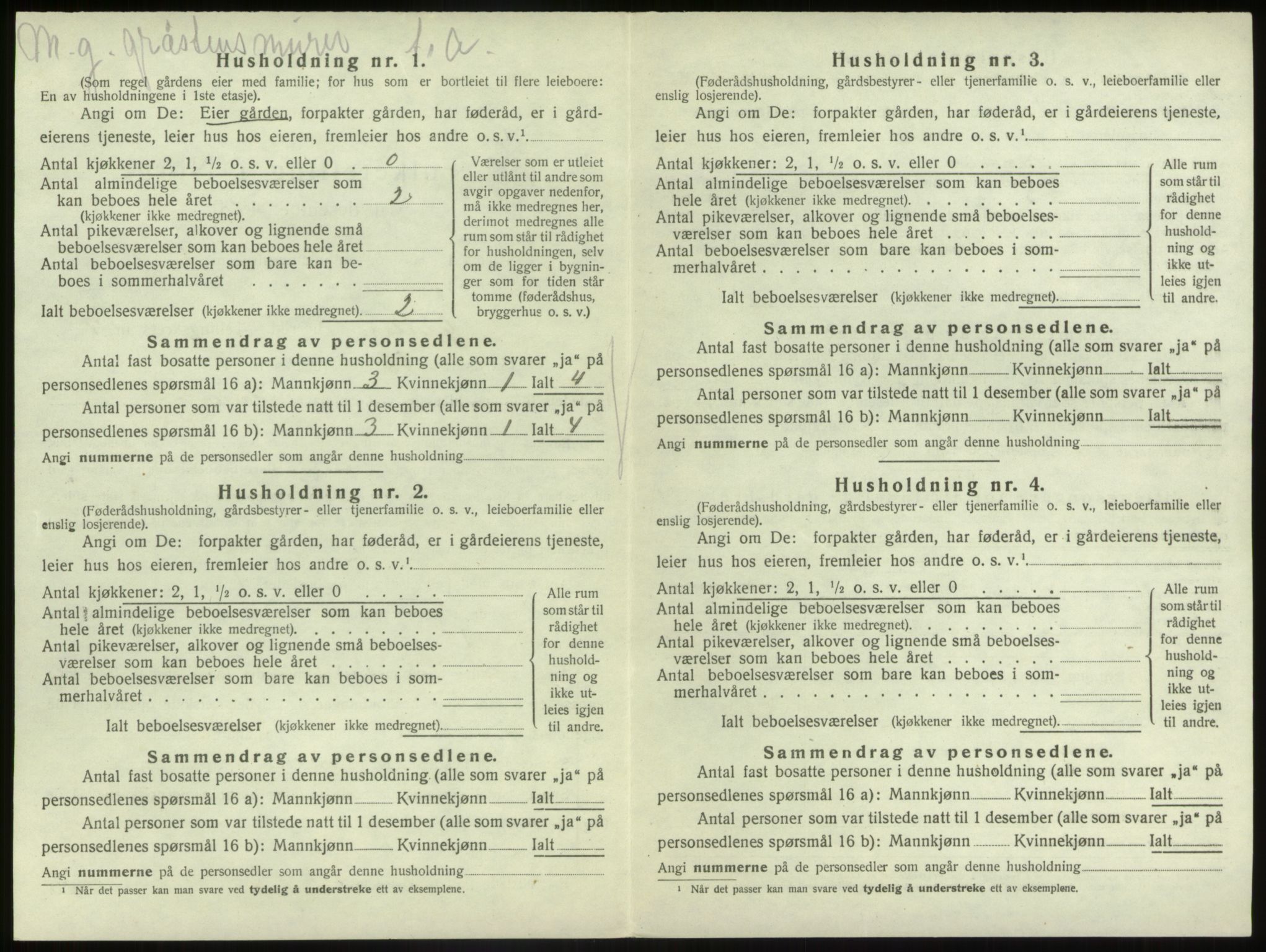 SAB, 1920 census for Gaular, 1920, p. 625