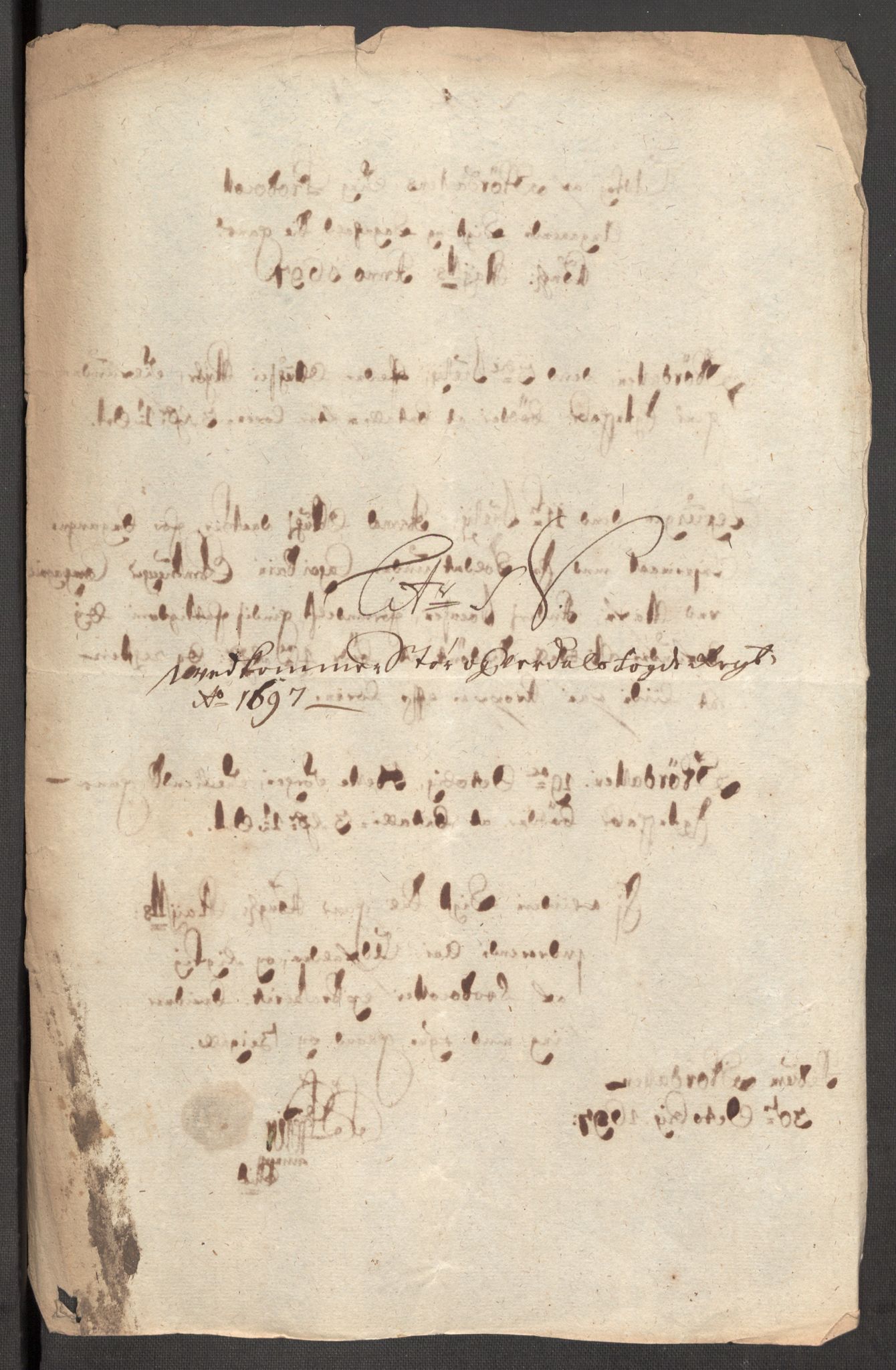 Rentekammeret inntil 1814, Reviderte regnskaper, Fogderegnskap, RA/EA-4092/R62/L4189: Fogderegnskap Stjørdal og Verdal, 1697, p. 155