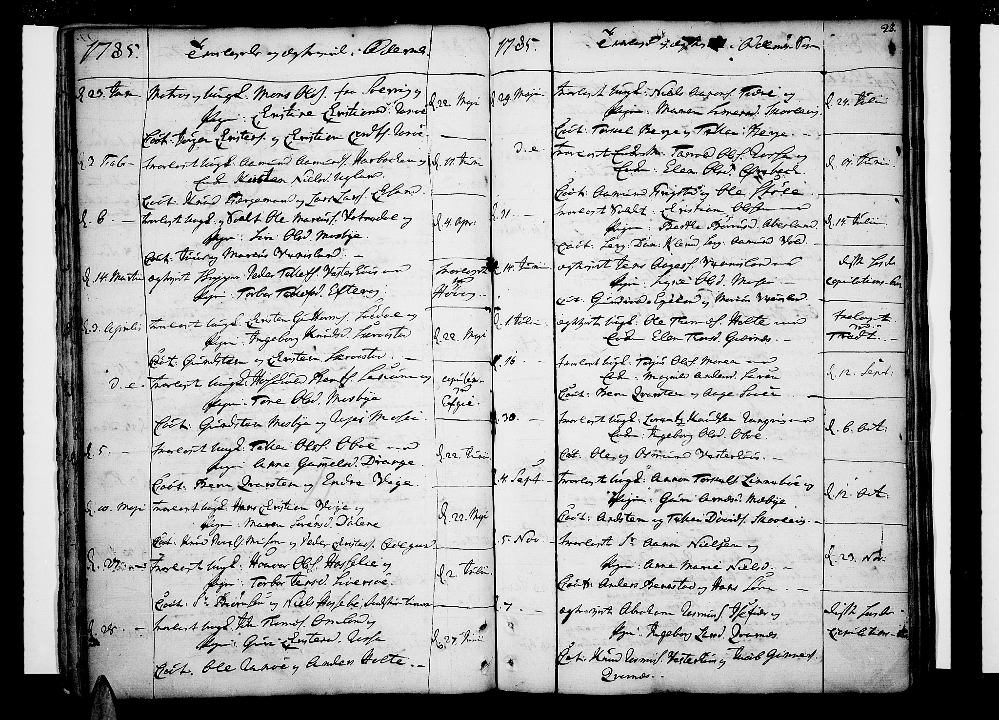 Oddernes sokneprestkontor, AV/SAK-1111-0033/F/Fa/Faa/L0004: Parish register (official) no. A 4, 1764-1820, p. 23