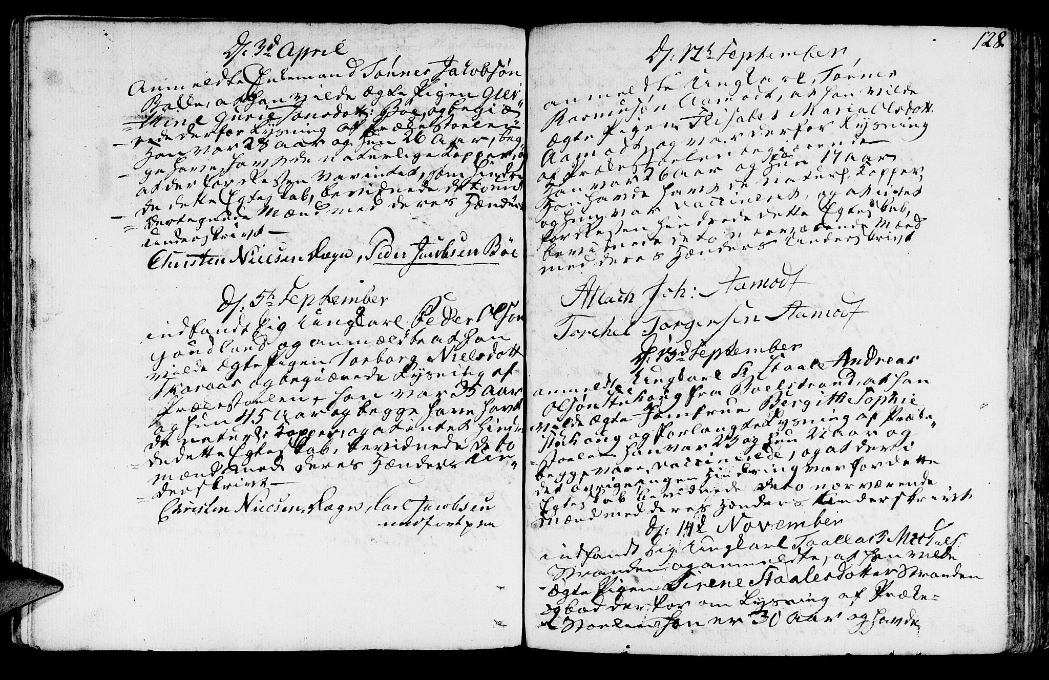 Sokndal sokneprestkontor, AV/SAST-A-101808: Parish register (official) no. A 5, 1806-1826, p. 128