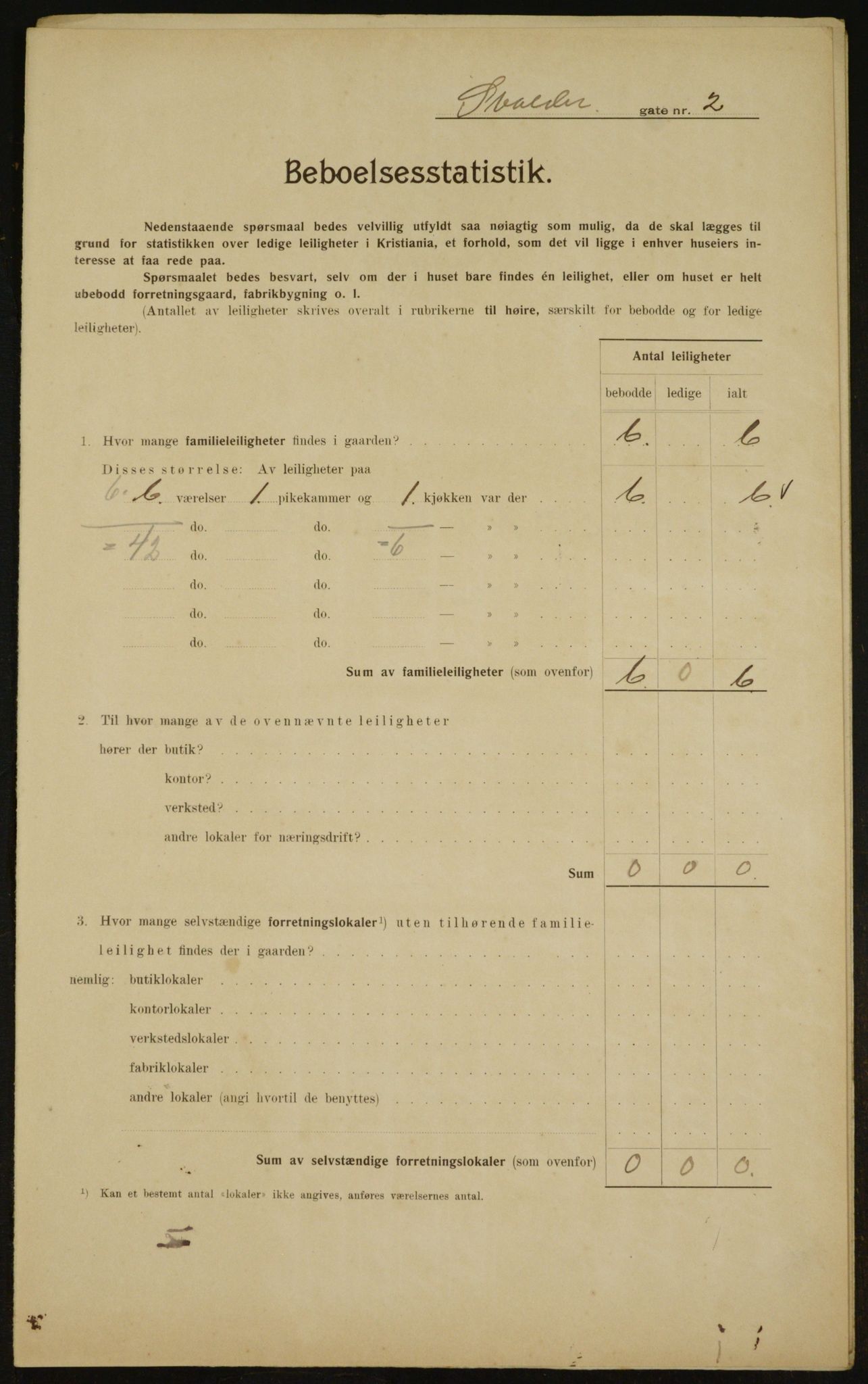 OBA, Municipal Census 1910 for Kristiania, 1910, p. 100712