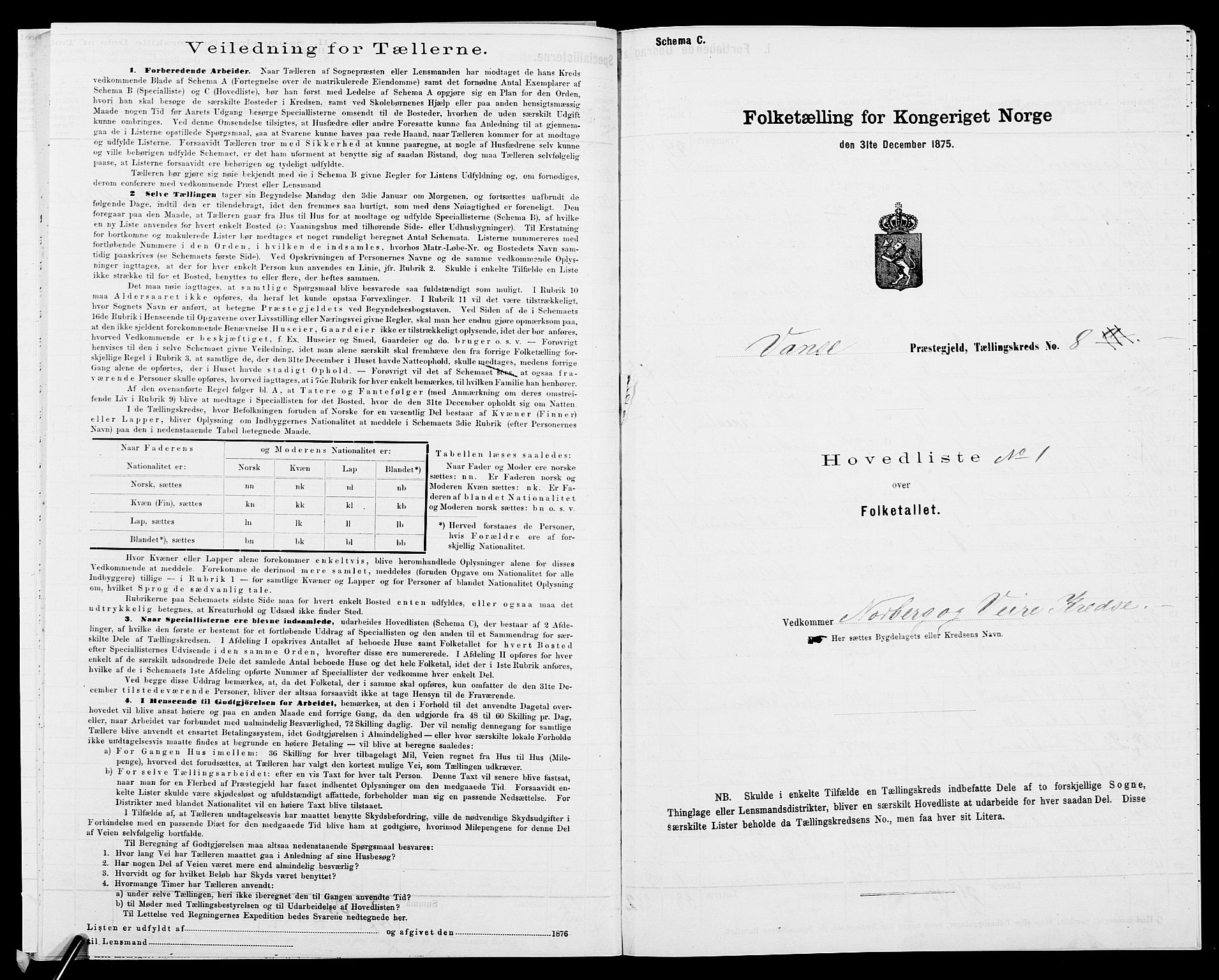 SAK, 1875 census for 1041L Vanse/Vanse og Farsund, 1875, p. 77