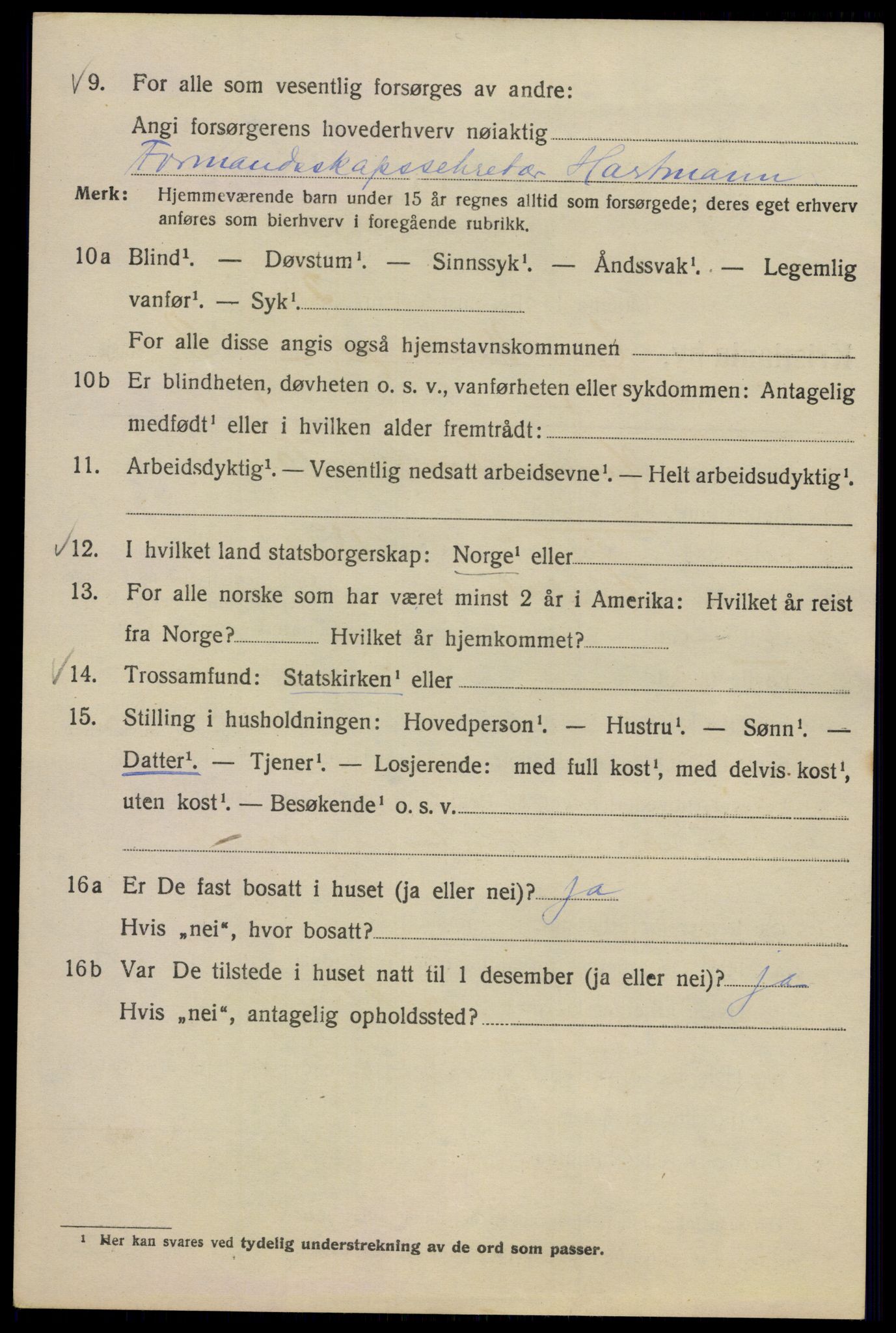 SAO, 1920 census for Kristiania, 1920, p. 251416