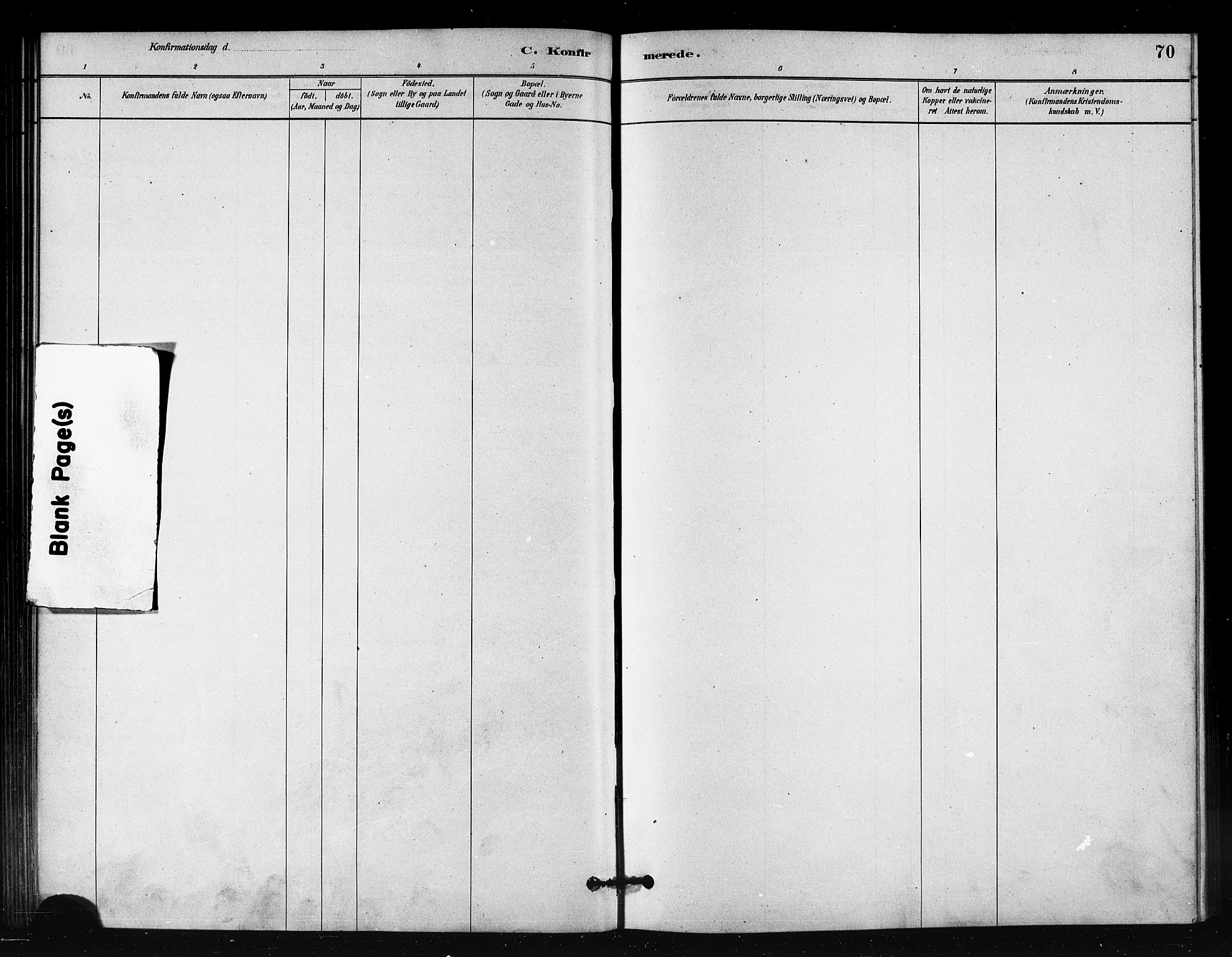 Vardø sokneprestkontor, AV/SATØ-S-1332/H/Ha/L0008kirke: Parish register (official) no. 8, 1879-1887, p. 70