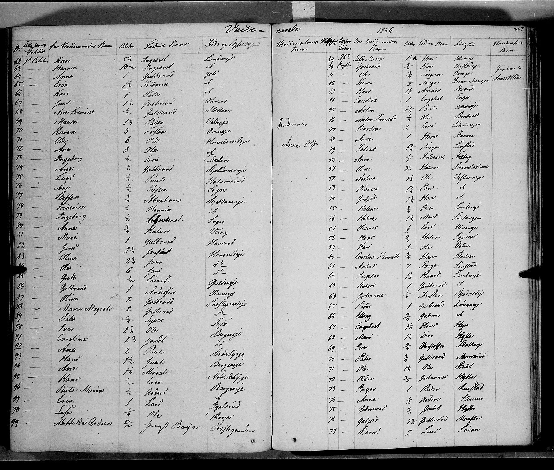 Jevnaker prestekontor, SAH/PREST-116/H/Ha/Haa/L0006: Parish register (official) no. 6, 1837-1857, p. 327