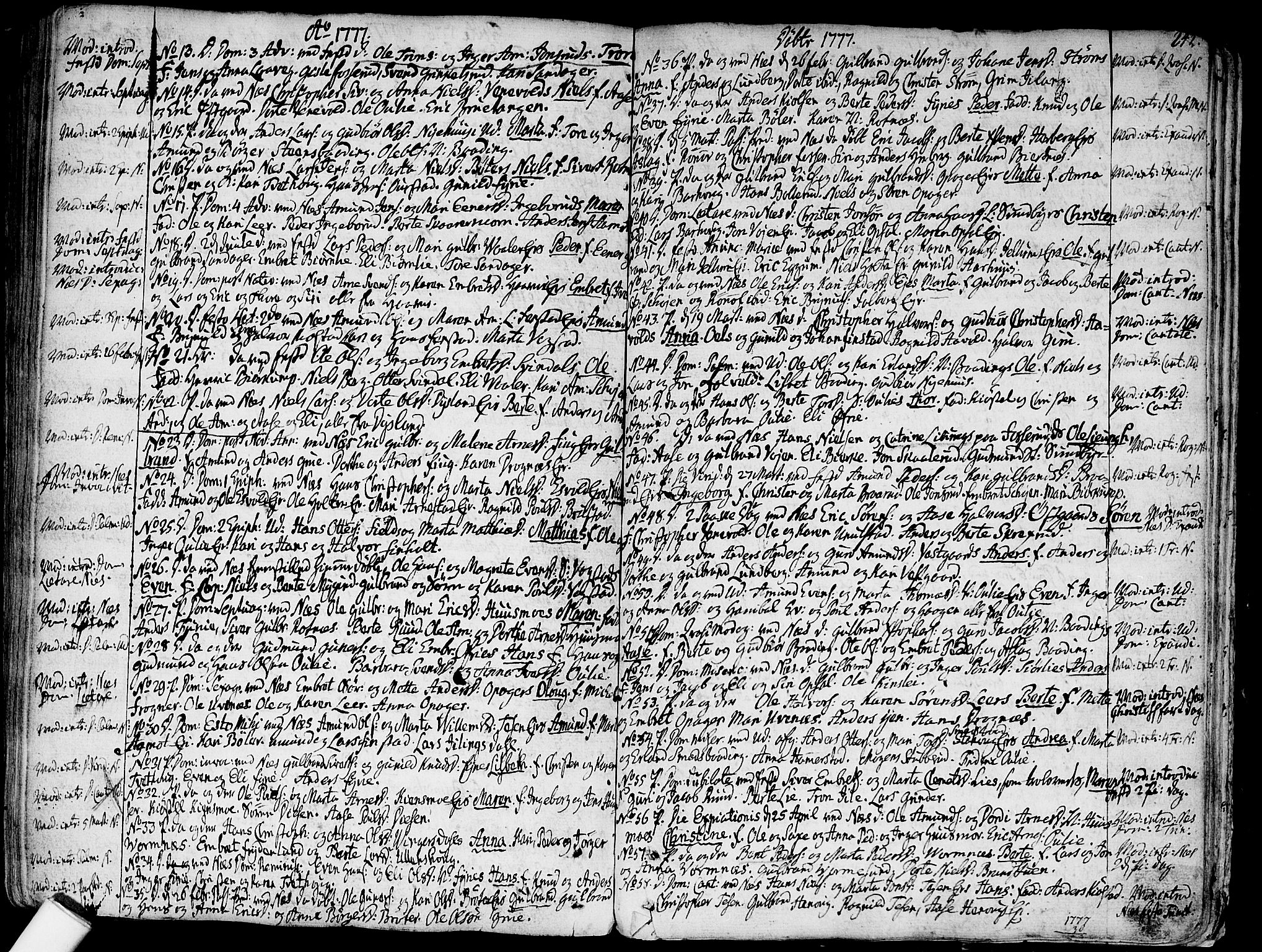 Nes prestekontor Kirkebøker, SAO/A-10410/F/Fa/L0003: Parish register (official) no. I 3, 1734-1781, p. 242