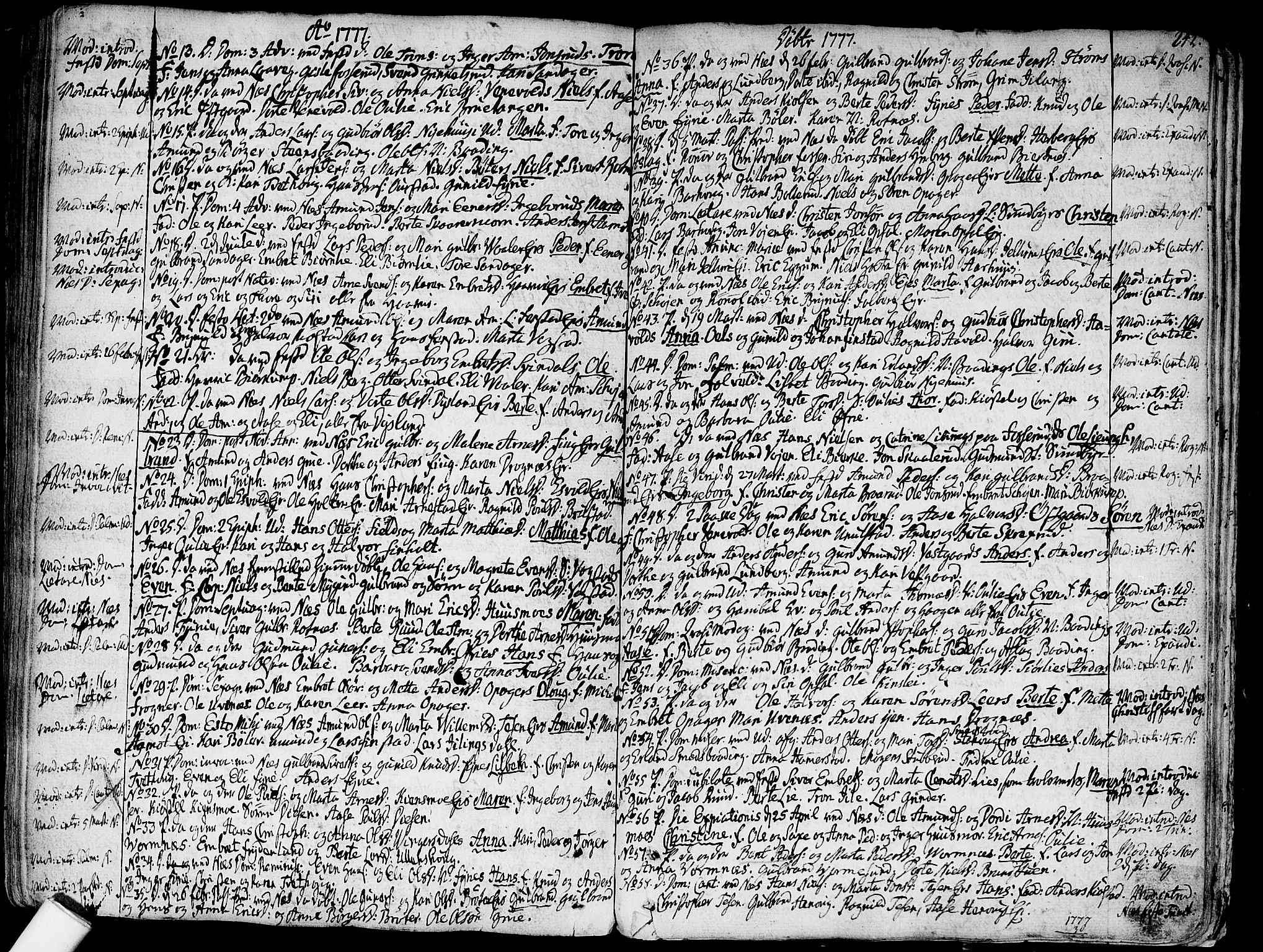 Nes prestekontor Kirkebøker, AV/SAO-A-10410/F/Fa/L0003: Parish register (official) no. I 3, 1734-1781, p. 242