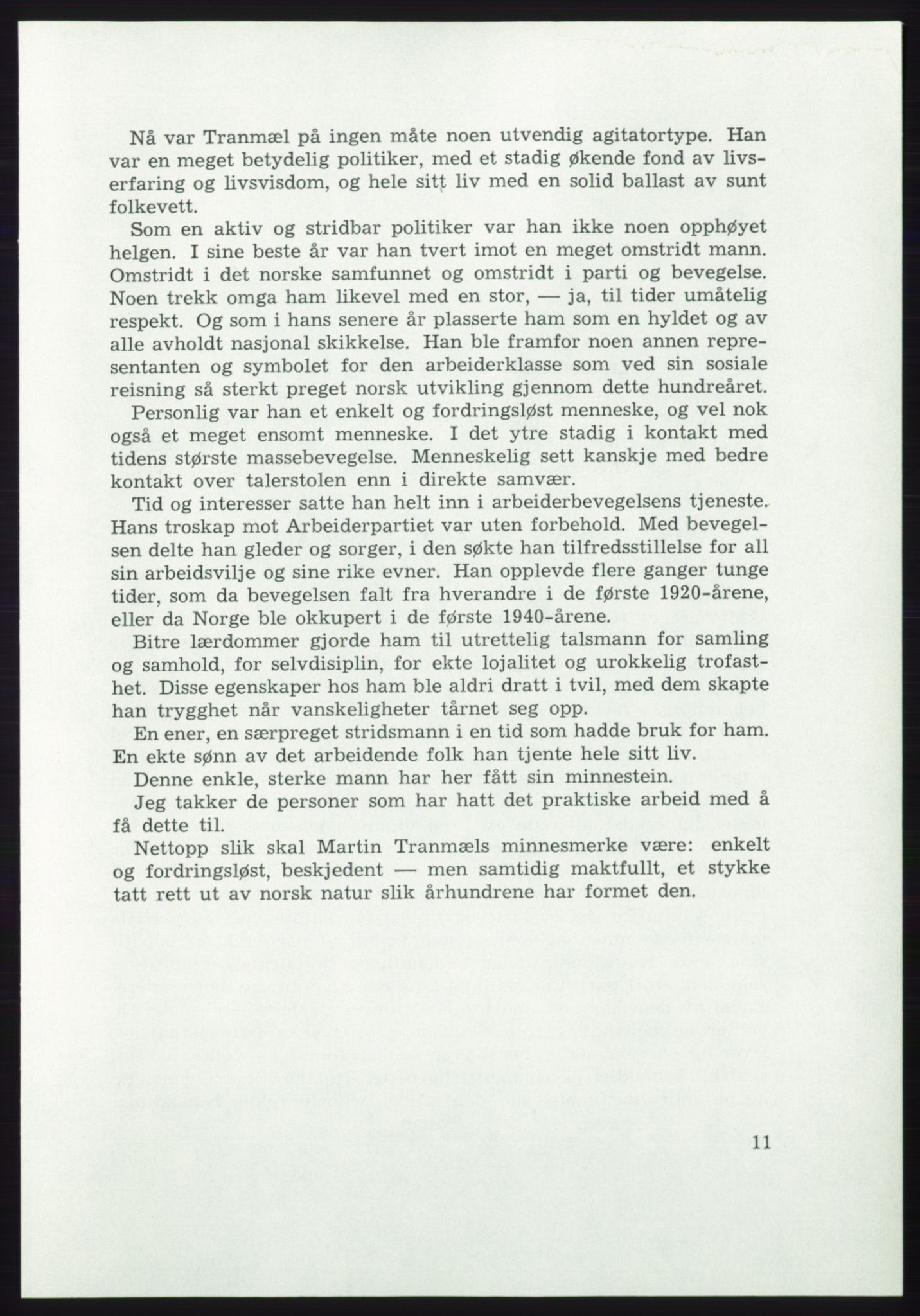 Det norske Arbeiderparti - publikasjoner, AAB/-/-/-: Protokoll over forhandlingene på det ekstraordinære landsmøte 21.-22. april 1972, 1972, p. 11