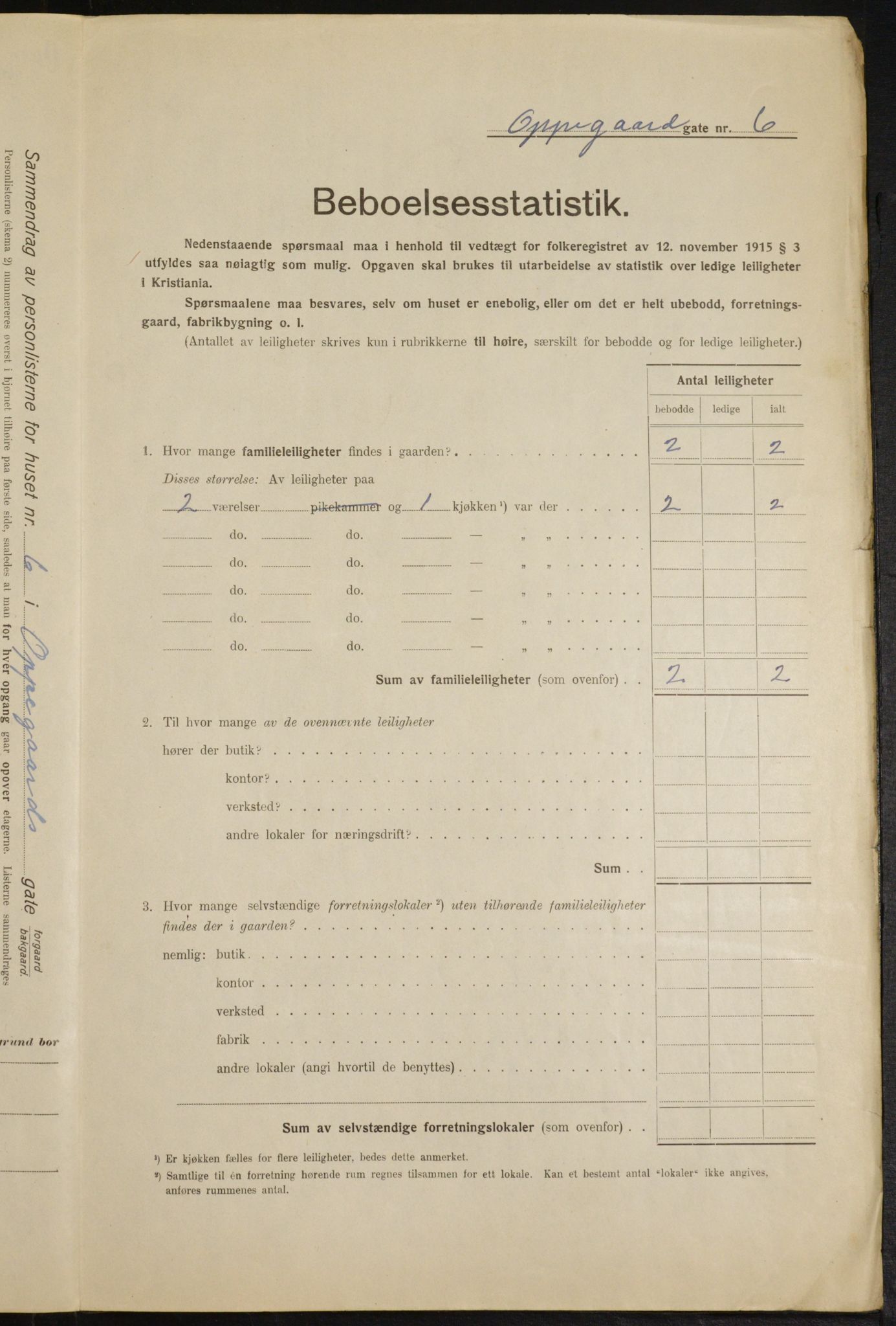 OBA, Municipal Census 1916 for Kristiania, 1916, p. 77636