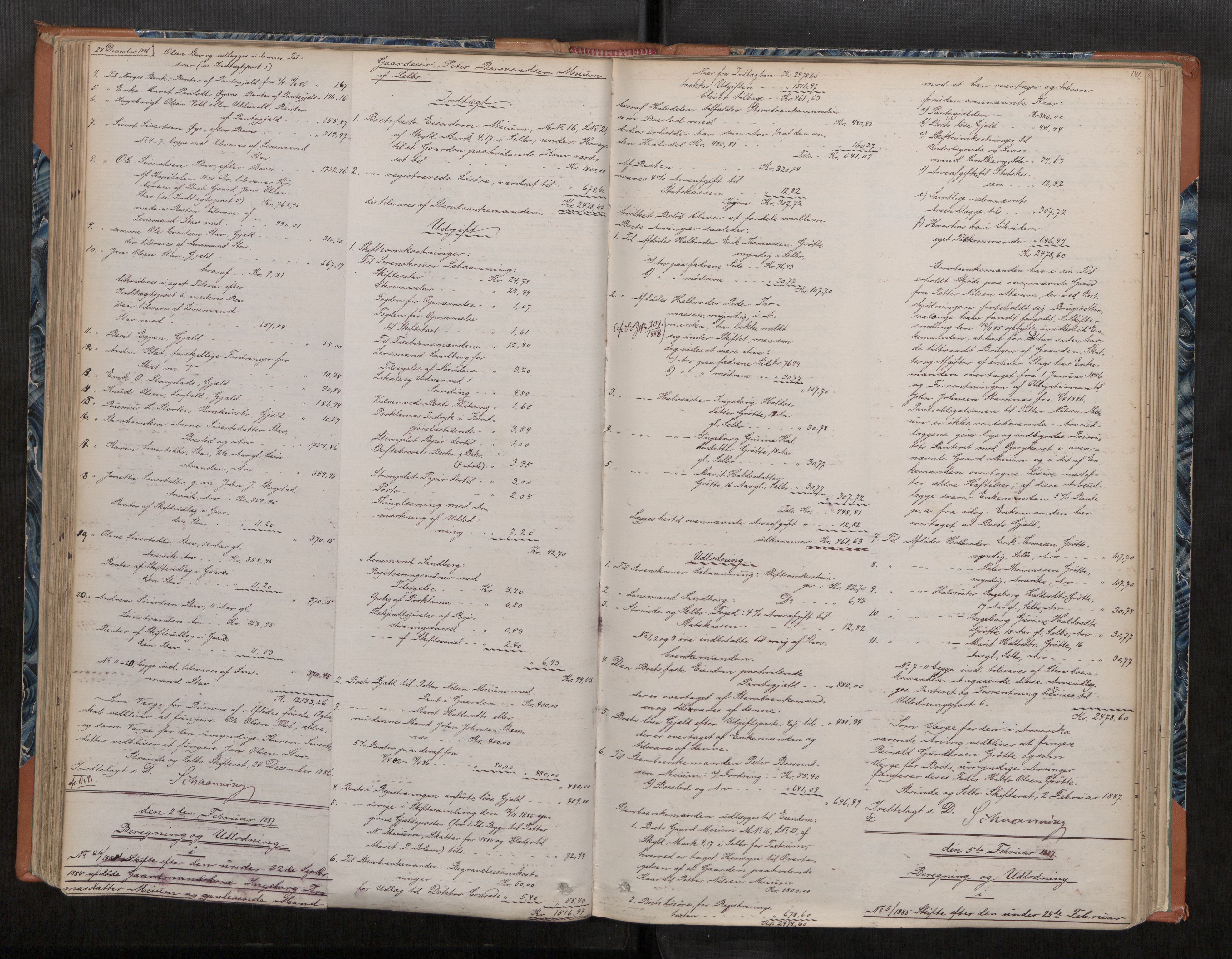 Strinda og Selbu sorenskriveri, AV/SAT-A-0015/3/3A/3Aa/L0015: Skifteutlodningsprot. 4a, 1875-1894, p. 141