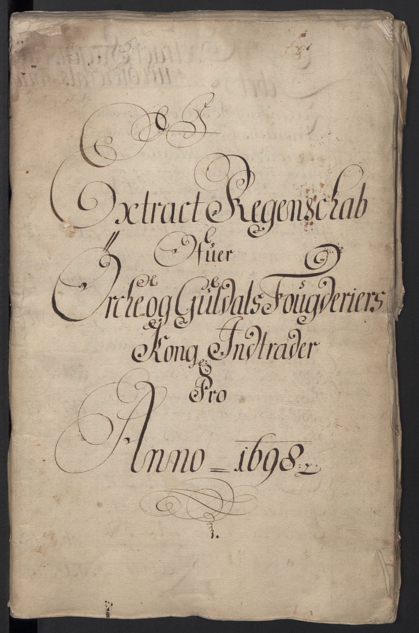 Rentekammeret inntil 1814, Reviderte regnskaper, Fogderegnskap, RA/EA-4092/R60/L3948: Fogderegnskap Orkdal og Gauldal, 1698, p. 3