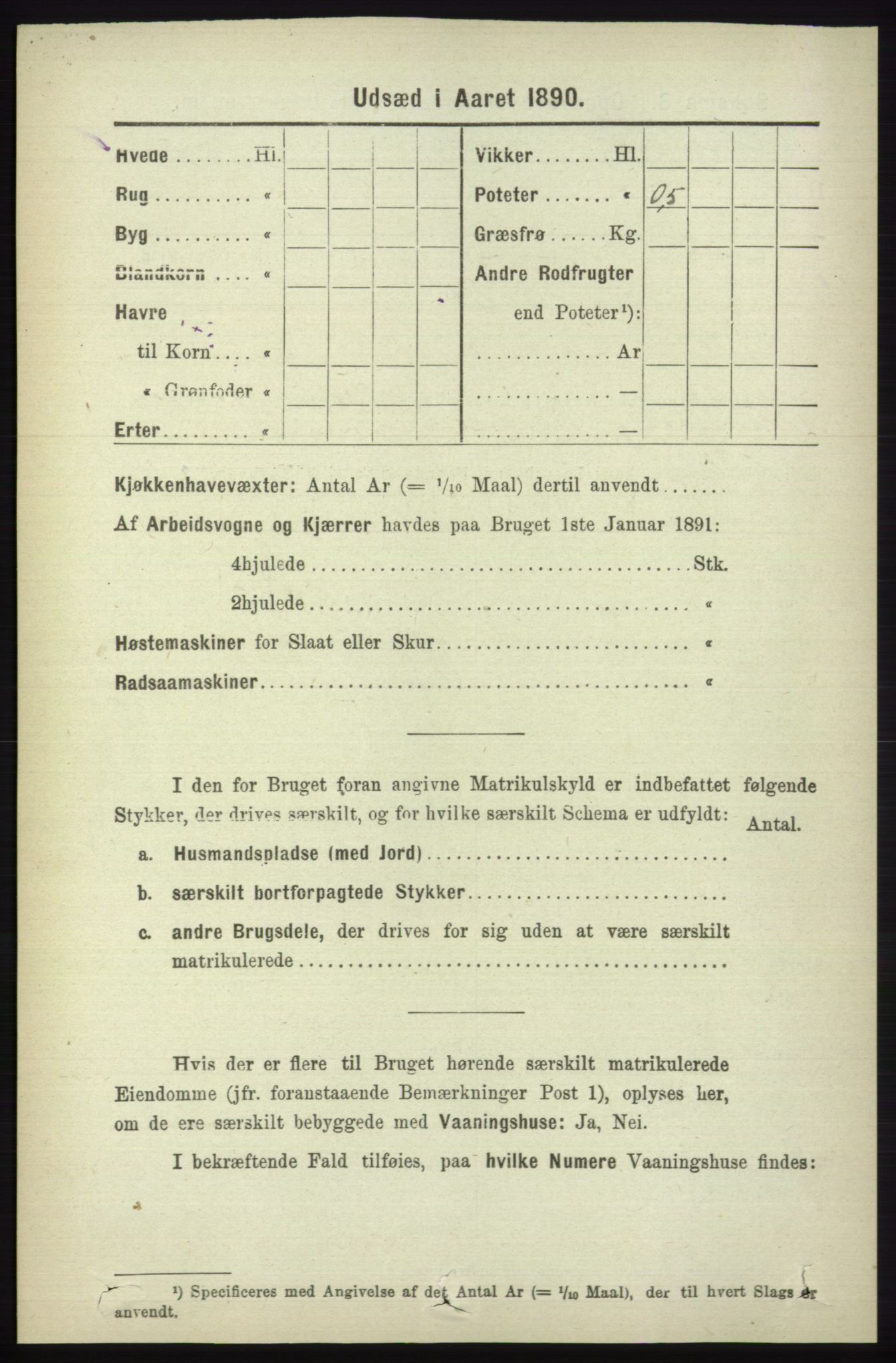 RA, 1891 census for 1230 Ullensvang, 1891, p. 7426