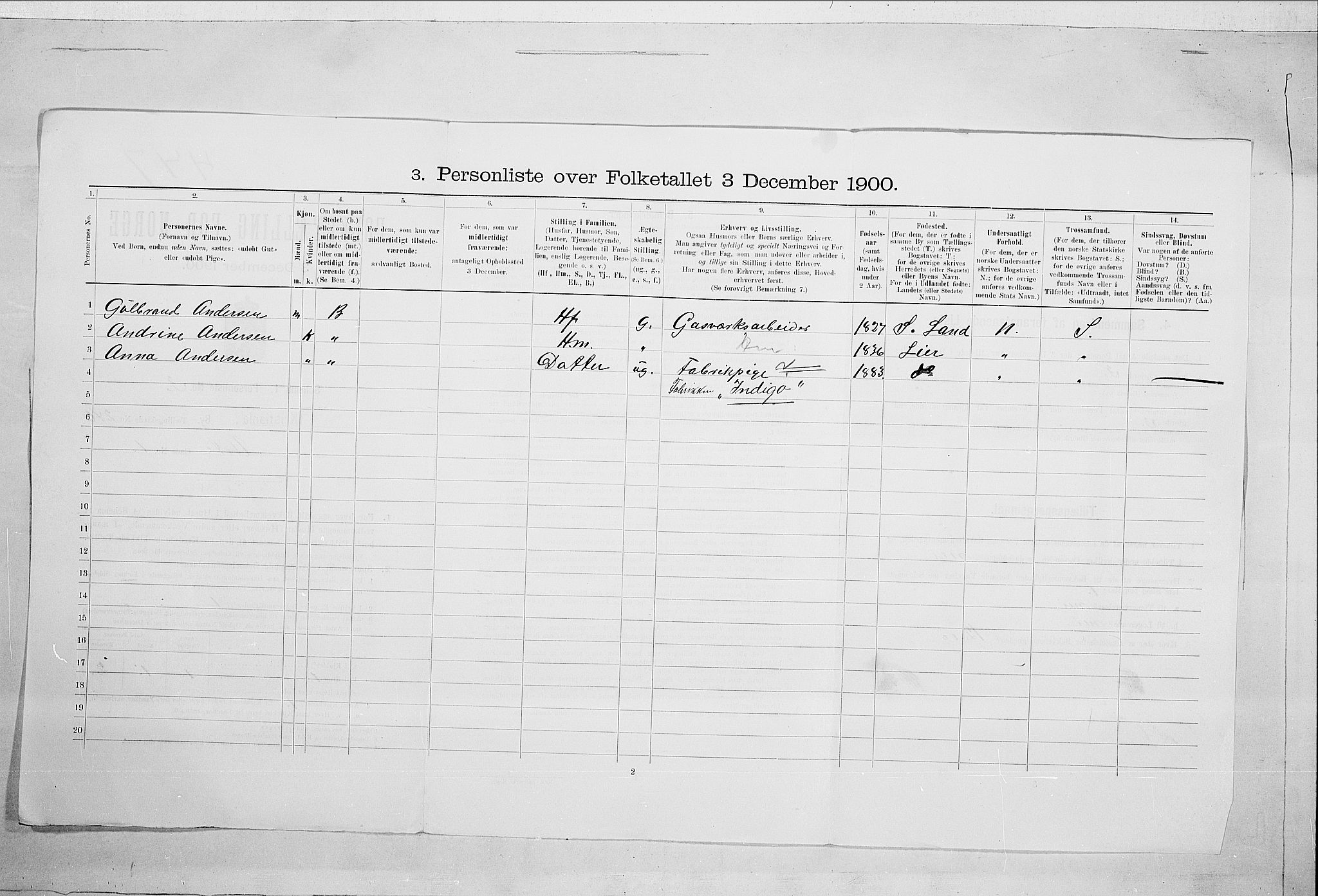 SAO, 1900 census for Kristiania, 1900, p. 108456