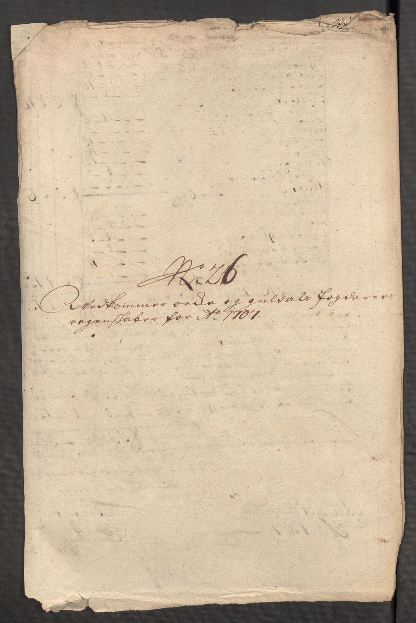 Rentekammeret inntil 1814, Reviderte regnskaper, Fogderegnskap, RA/EA-4092/R60/L3957: Fogderegnskap Orkdal og Gauldal, 1707, p. 343