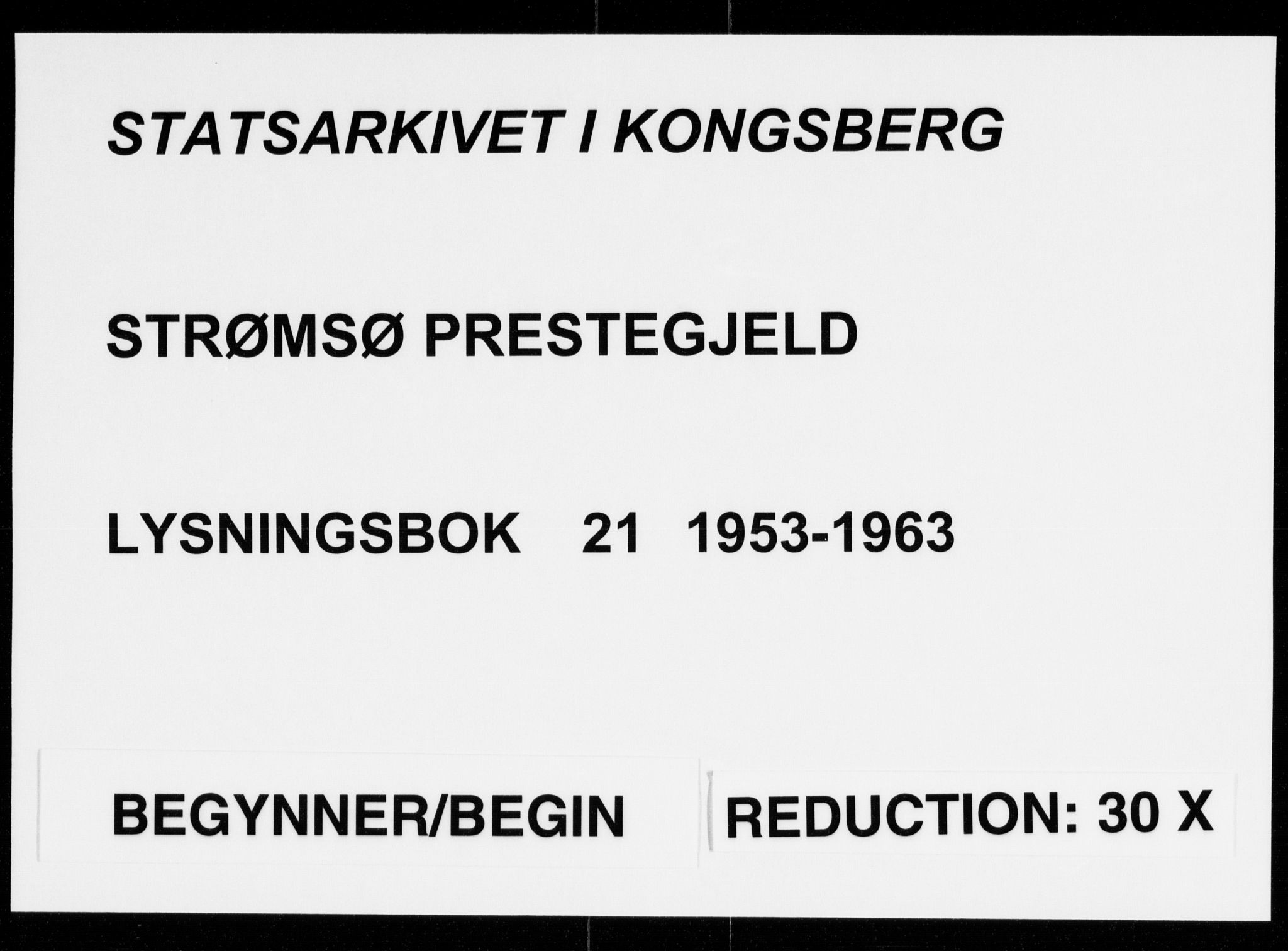 Strømsø kirkebøker, AV/SAKO-A-246/H/Ha/L0021: Banns register no. 21, 1953-1963