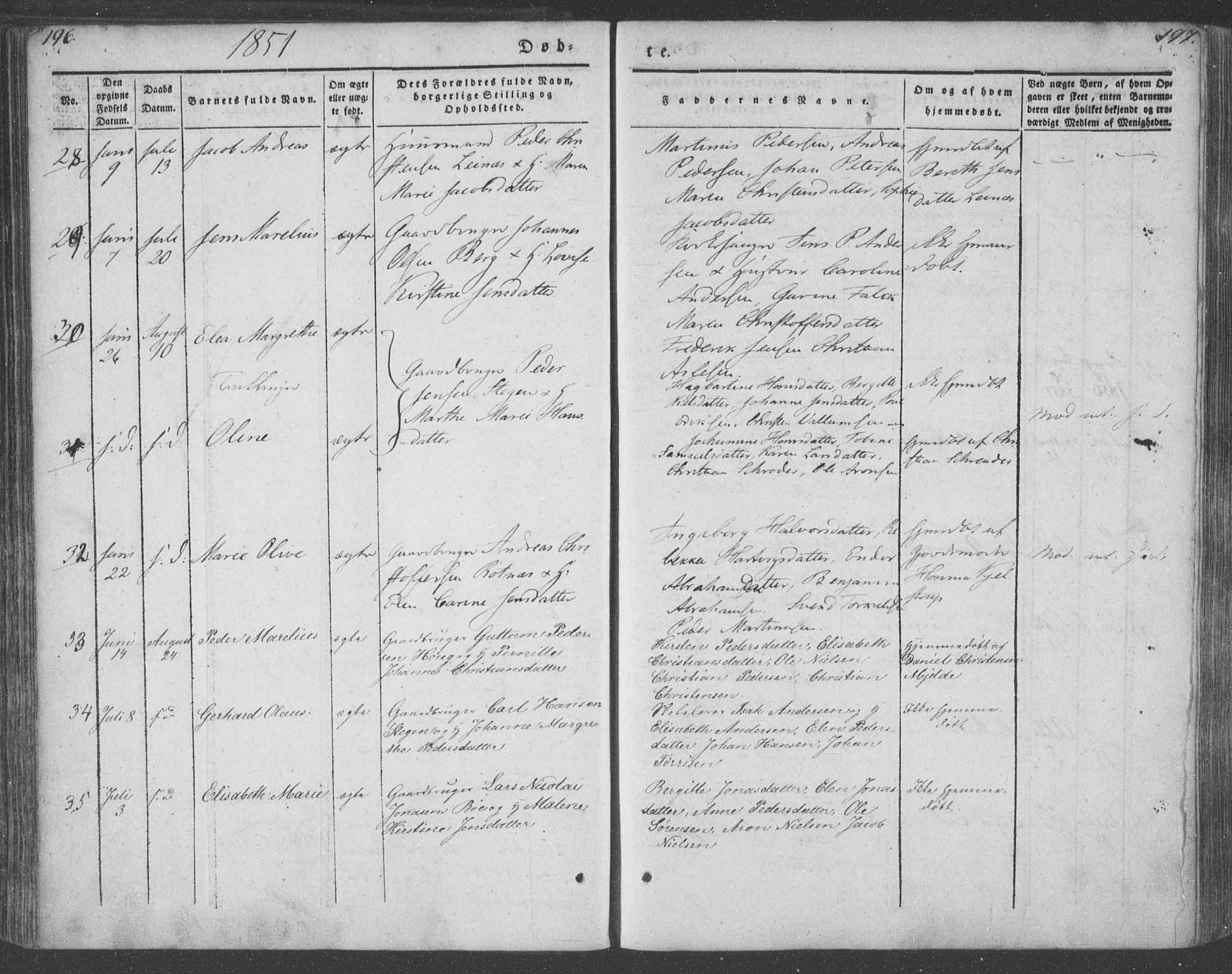 Ministerialprotokoller, klokkerbøker og fødselsregistre - Nordland, AV/SAT-A-1459/855/L0799: Parish register (official) no. 855A07, 1834-1852, p. 196-197