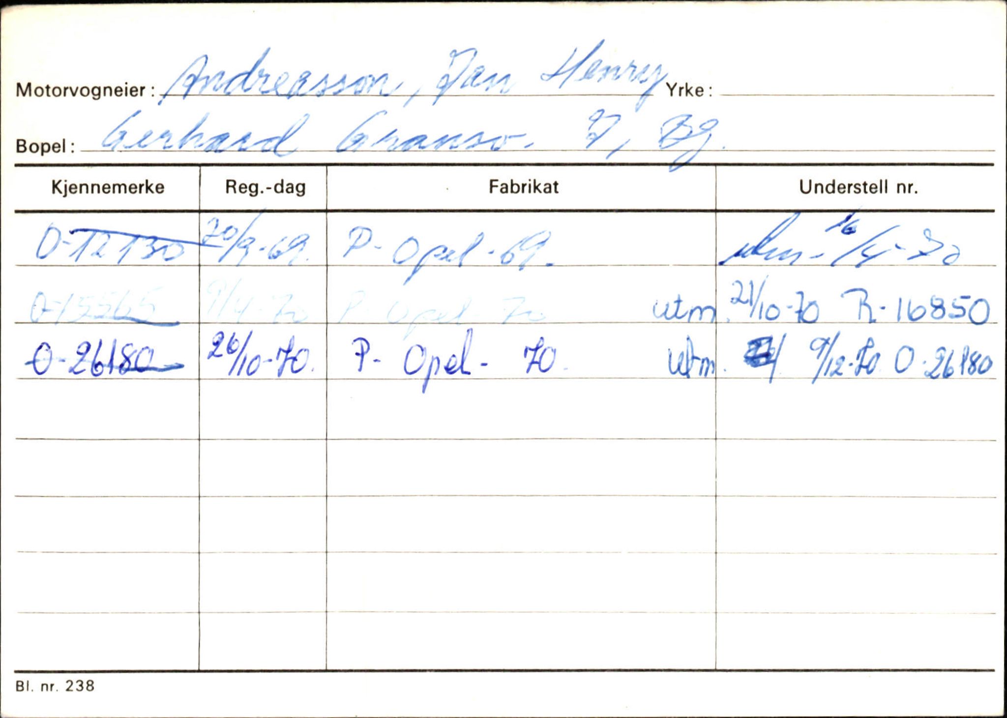 Statens vegvesen, Hordaland vegkontor, AV/SAB-A-5201/2/Hb/L0002: O-eierkort A-B, 1920-1971, p. 5