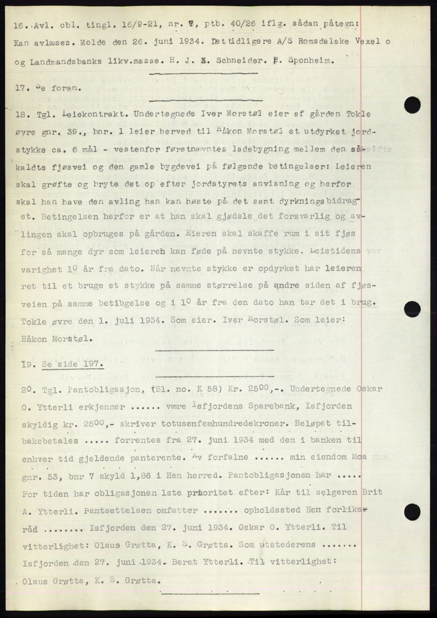 Romsdal sorenskriveri, AV/SAT-A-4149/1/2/2C/L0065: Mortgage book no. 59, 1934-1934, Deed date: 02.07.1934