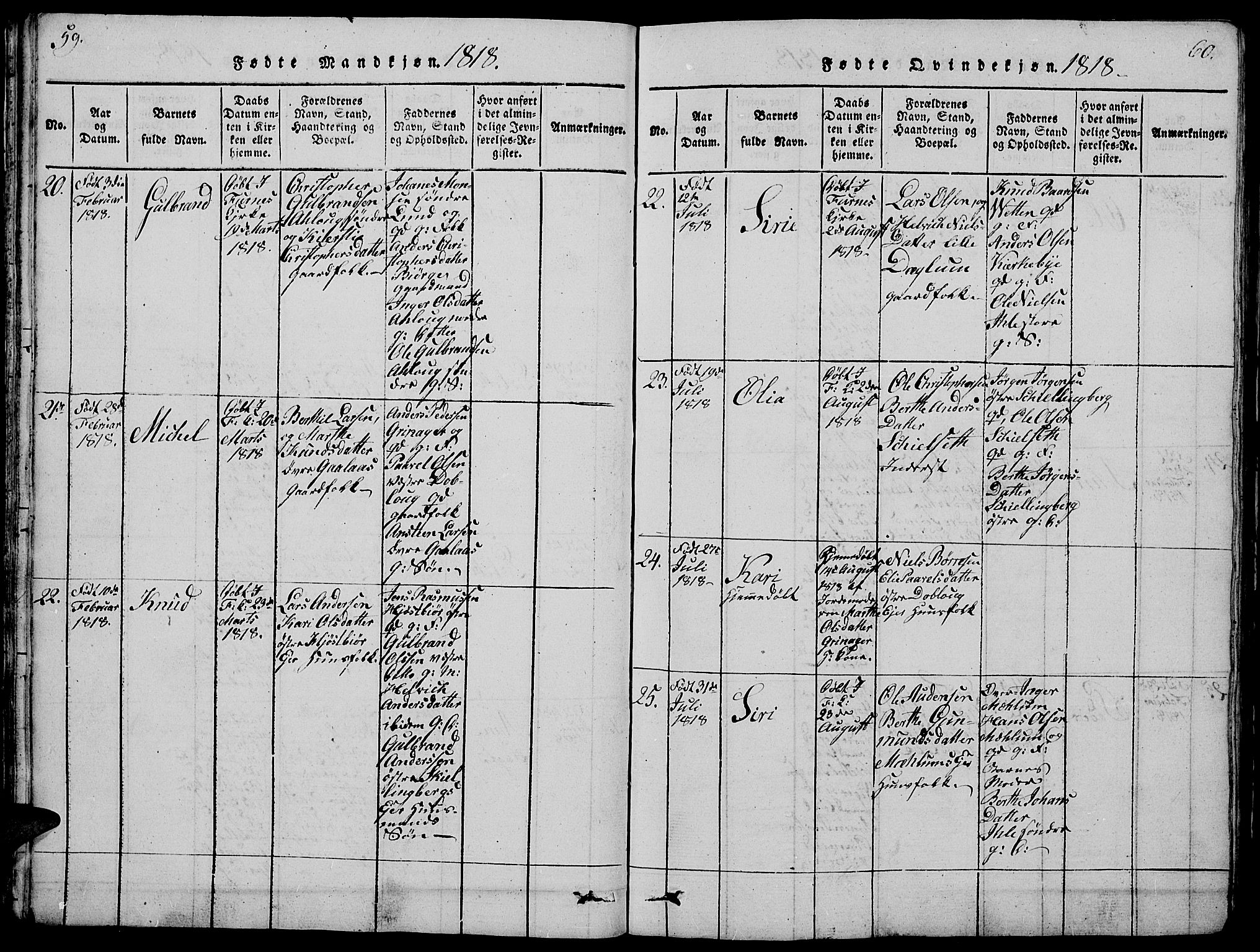 Vang prestekontor, Hedmark, AV/SAH-PREST-008/H/Ha/Hab/L0005: Parish register (copy) no. 5, 1815-1836, p. 59-60