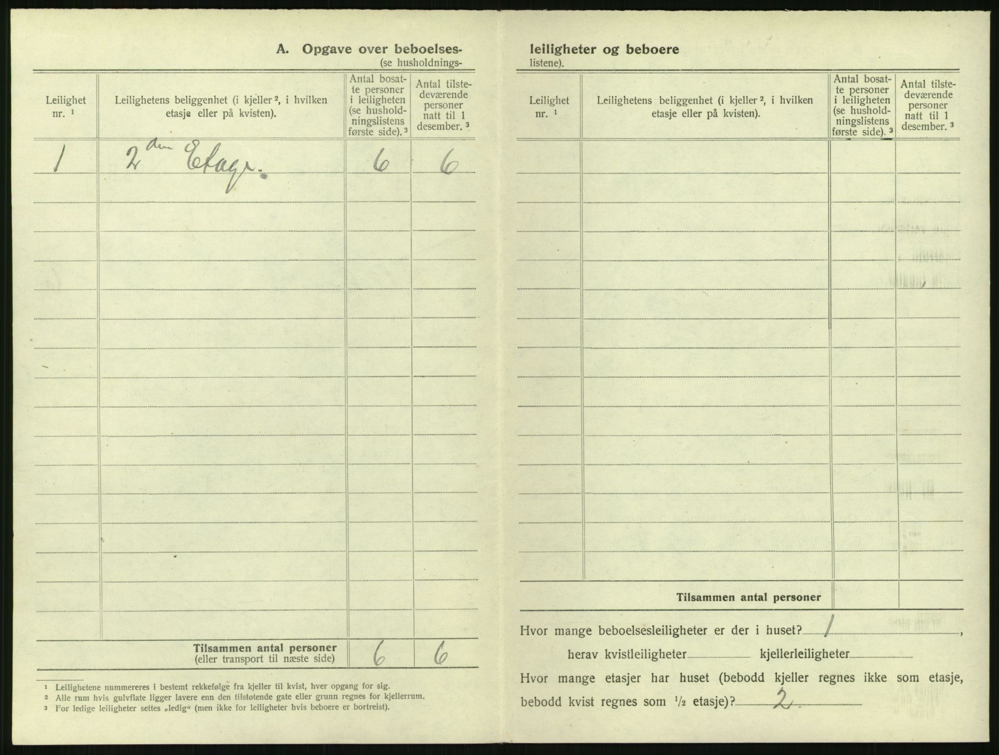 SAH, 1920 census for Lillehammer, 1920, p. 623