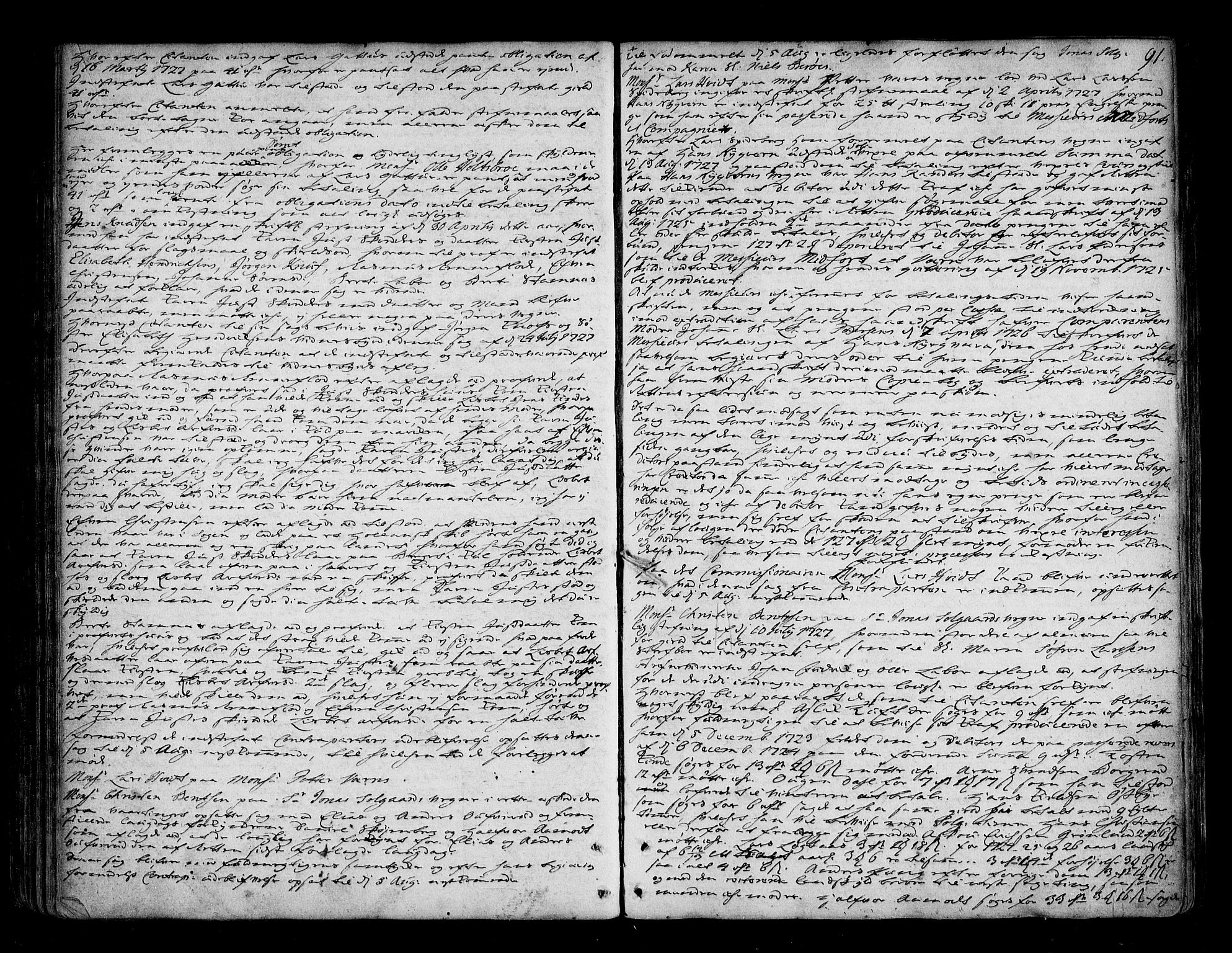 Follo sorenskriveri, AV/SAO-A-10274/F/Fb/Fba/L0034: Tingbok, 1725-1729, p. 90b-91a