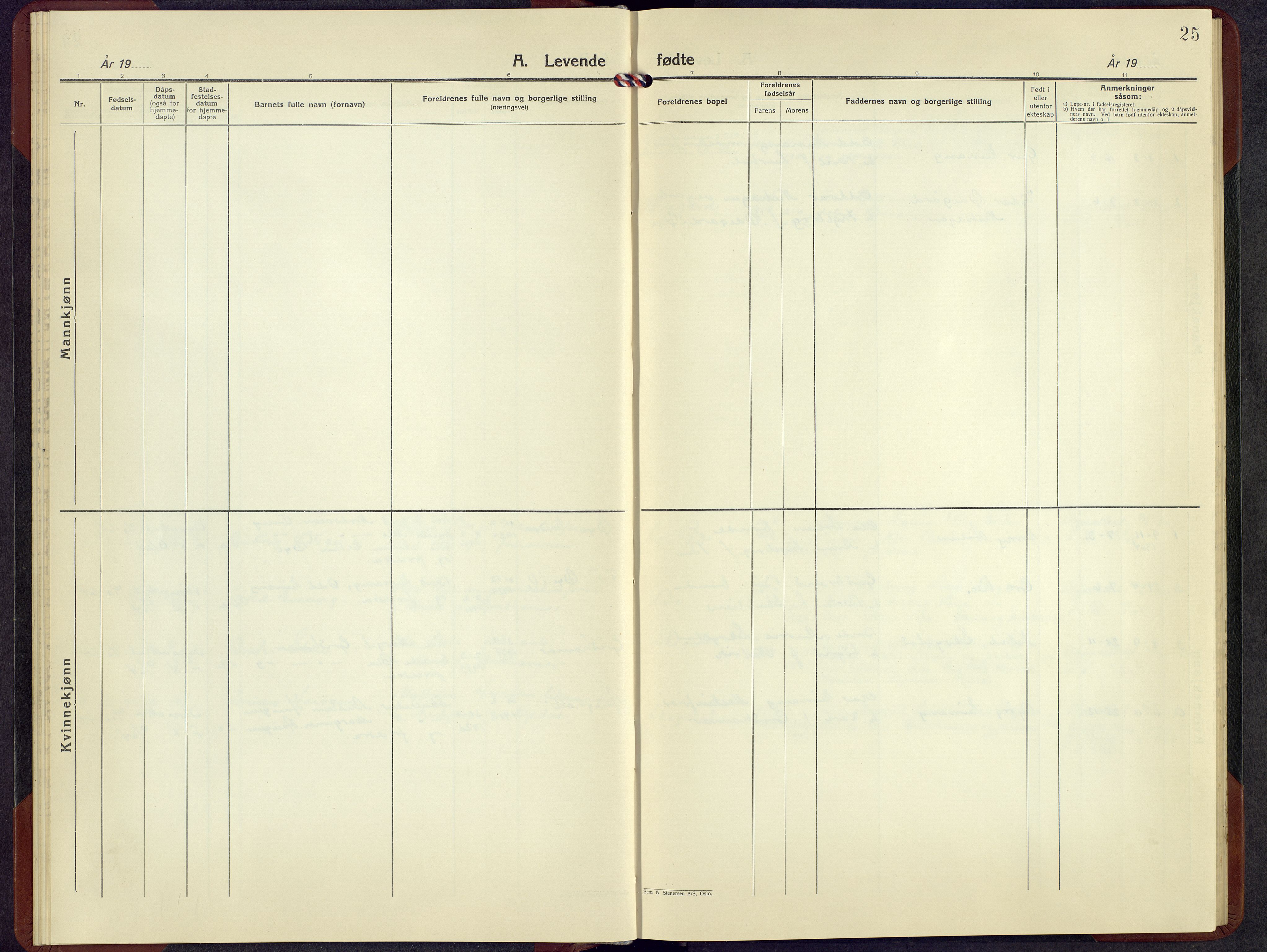 Vang prestekontor, Valdres, SAH/PREST-140/H/Hb/L0010: Parish register (copy) no. 10, 1945-1966, p. 25
