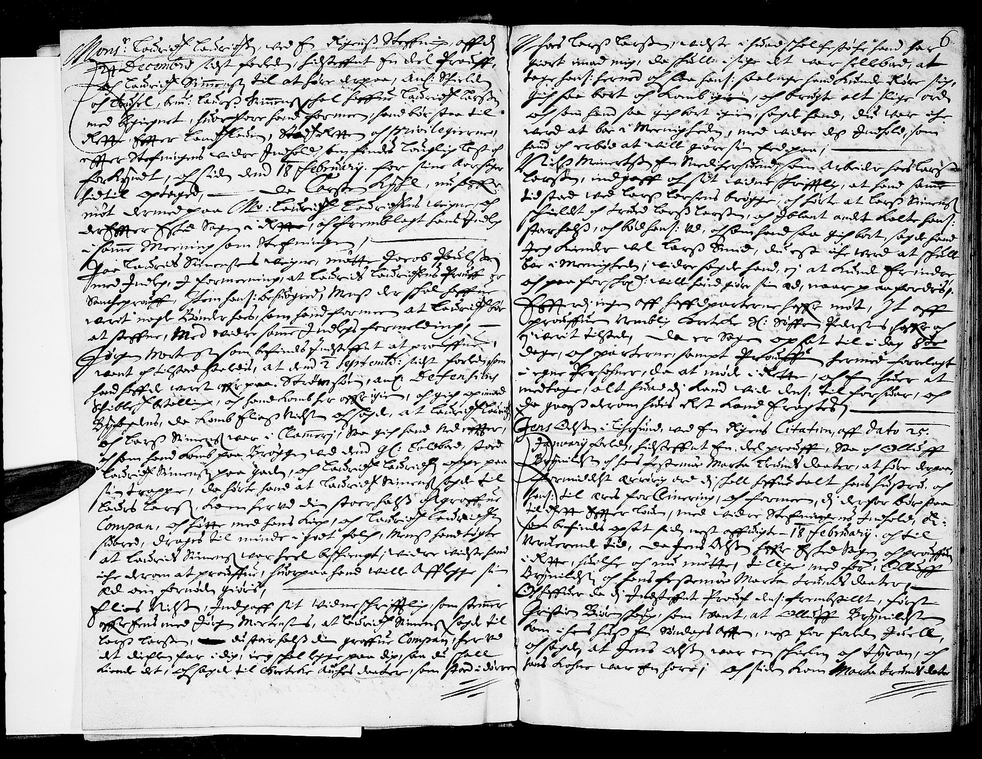 Drammen byfogd, AV/SAKO-A-222/F/Fa/L0010: Tingbok for Bragernes og Strømsø, 1675-1676, p. 5b-6a
