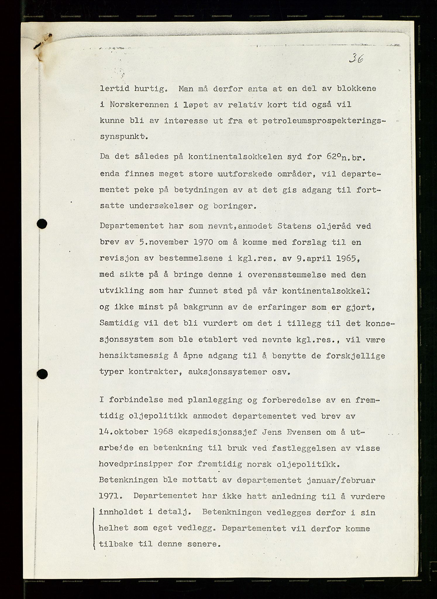 Industridepartementet, Oljekontoret, AV/SAST-A-101348/Dc/L0003: Ekofisk prosjekt, utbygging av Ekofiskfeltet, diverse, 1970-1972