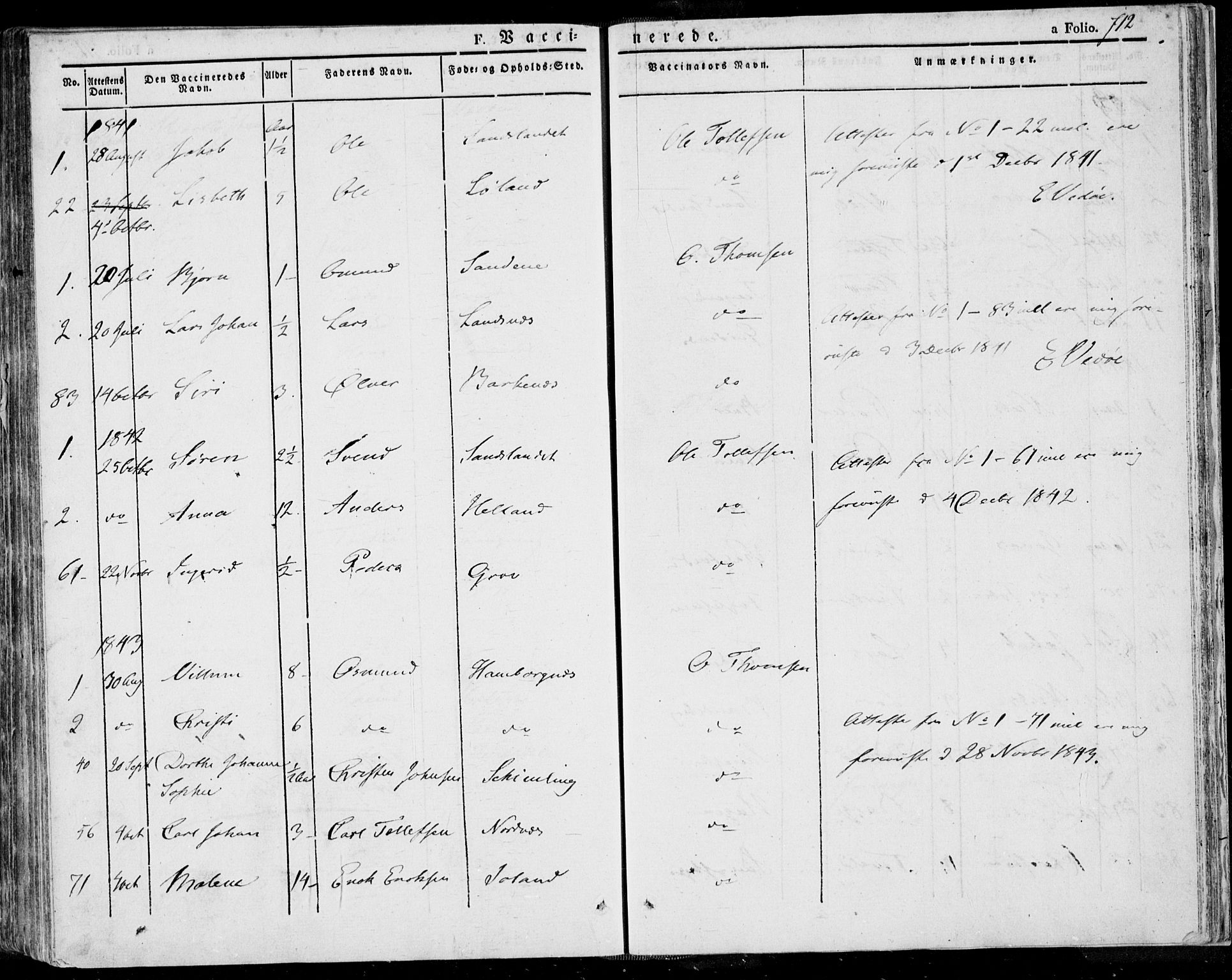 Jelsa sokneprestkontor, SAST/A-101842/01/IV: Parish register (official) no. A 6.2, 1828-1853, p. 712