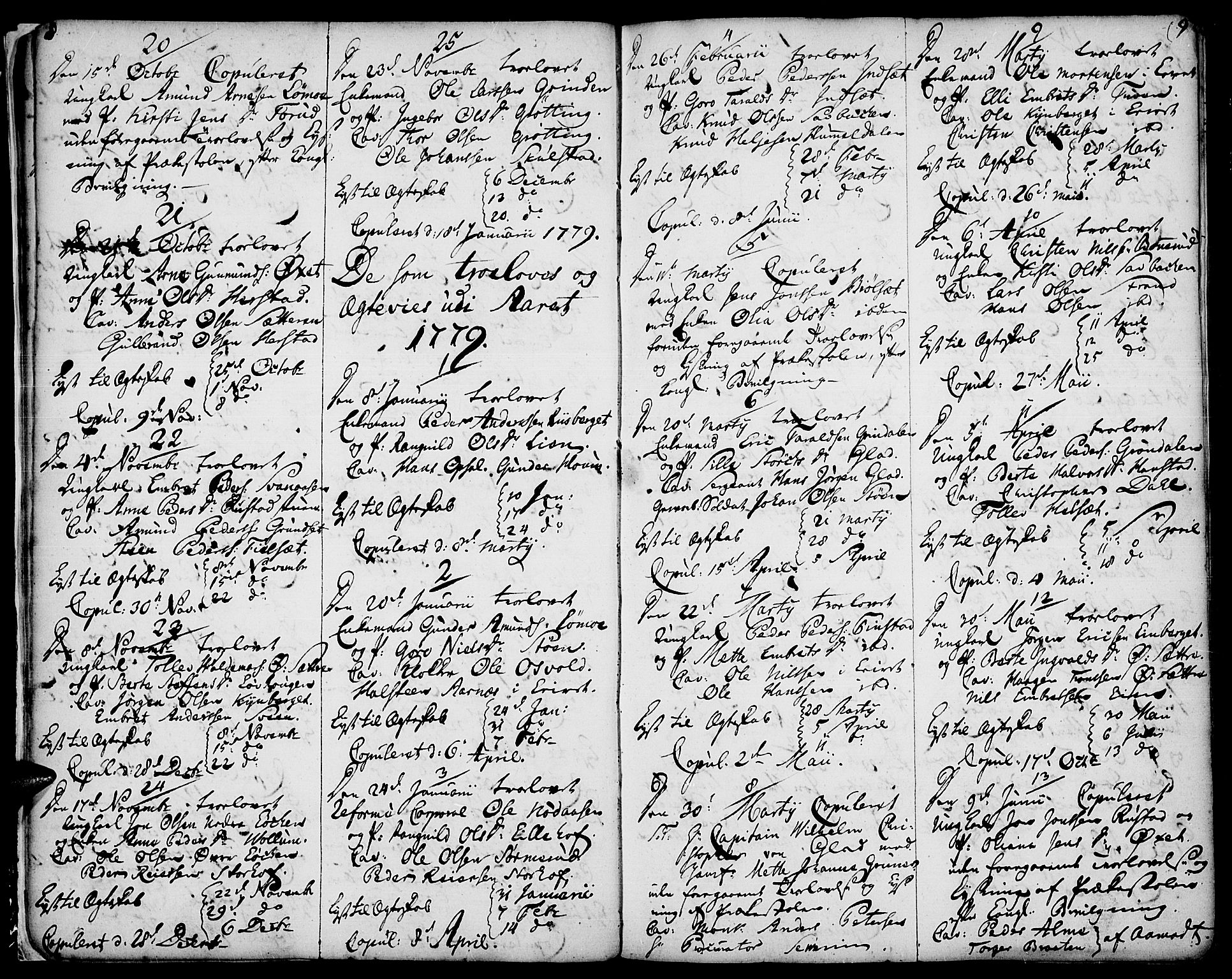 Elverum prestekontor, SAH/PREST-044/H/Ha/Haa/L0005: Parish register (official) no. 5, 1777-1793, p. 8-9