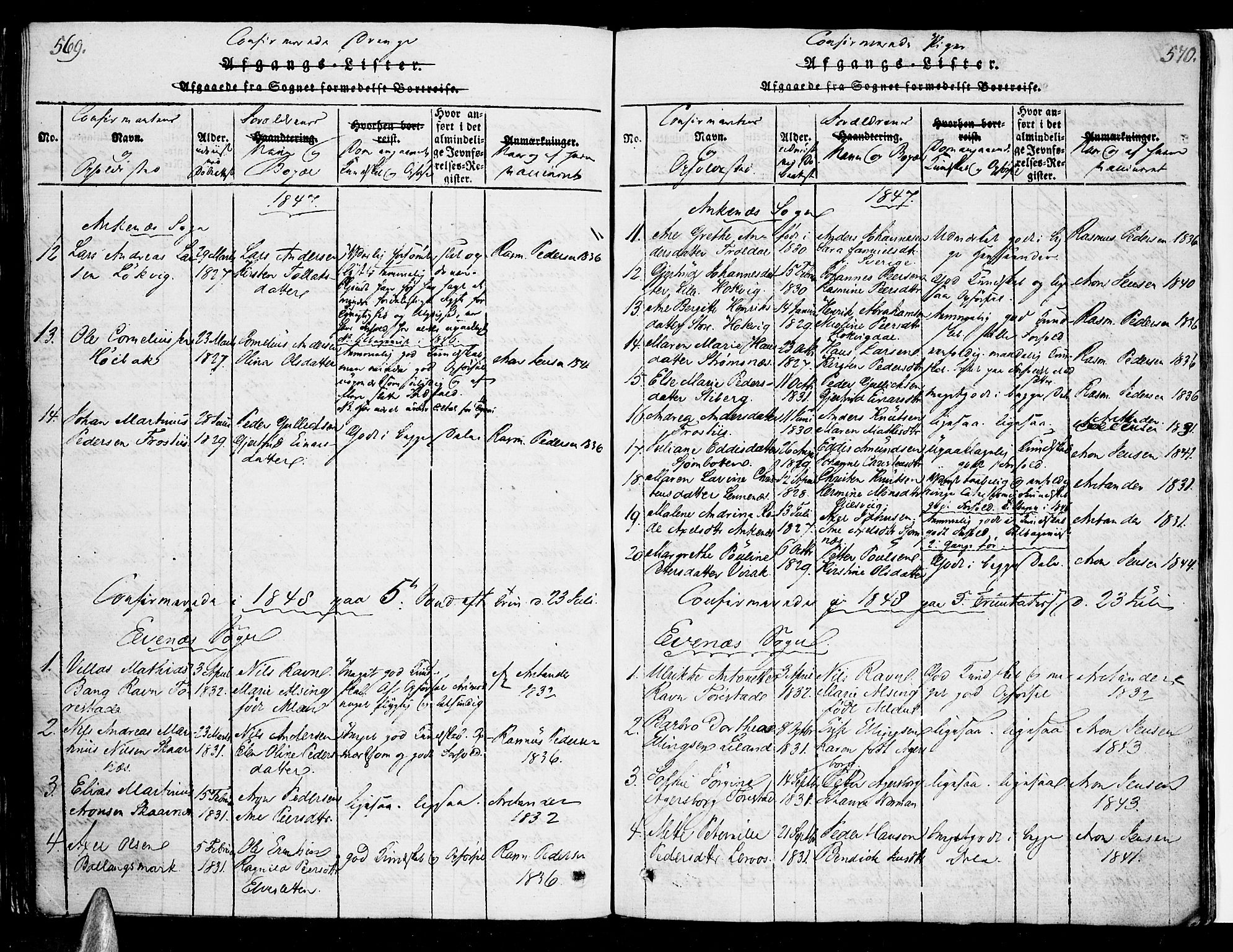 Ministerialprotokoller, klokkerbøker og fødselsregistre - Nordland, AV/SAT-A-1459/863/L0894: Parish register (official) no. 863A06, 1821-1851, p. 569-570