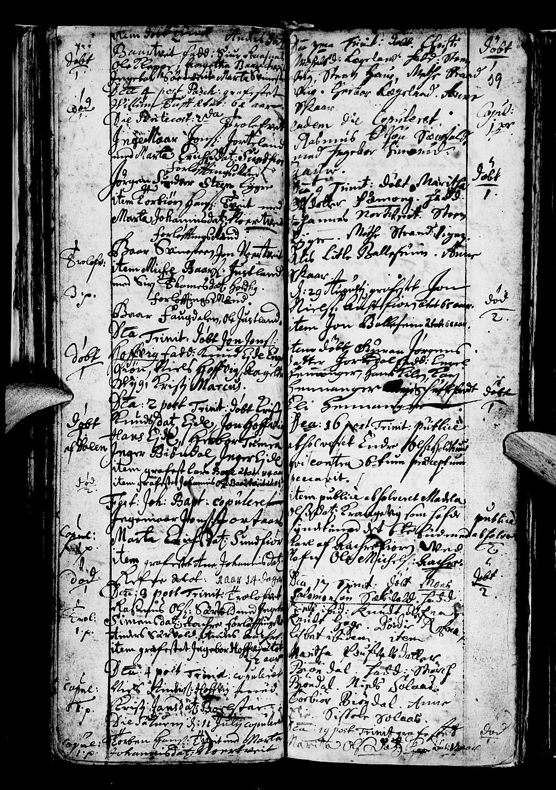 Os sokneprestembete, SAB/A-99929: Parish register (official) no. A 5, 1669-1760, p. 59
