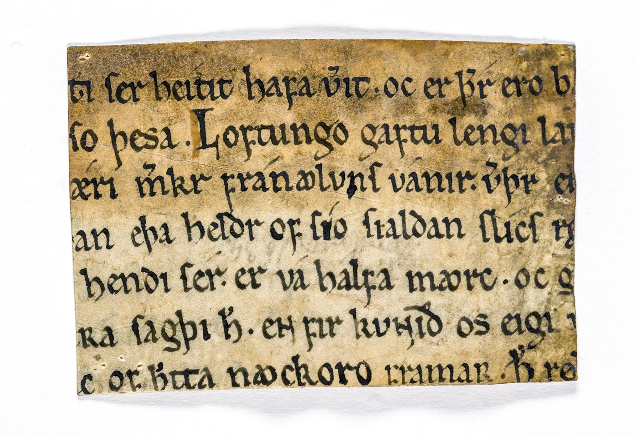 Riksarkivets diplomsamling, AV/RA-EA-5965/F26/L0005: Norrøne membranfragmenter bestand 51-66, 1100-1536, p. 7