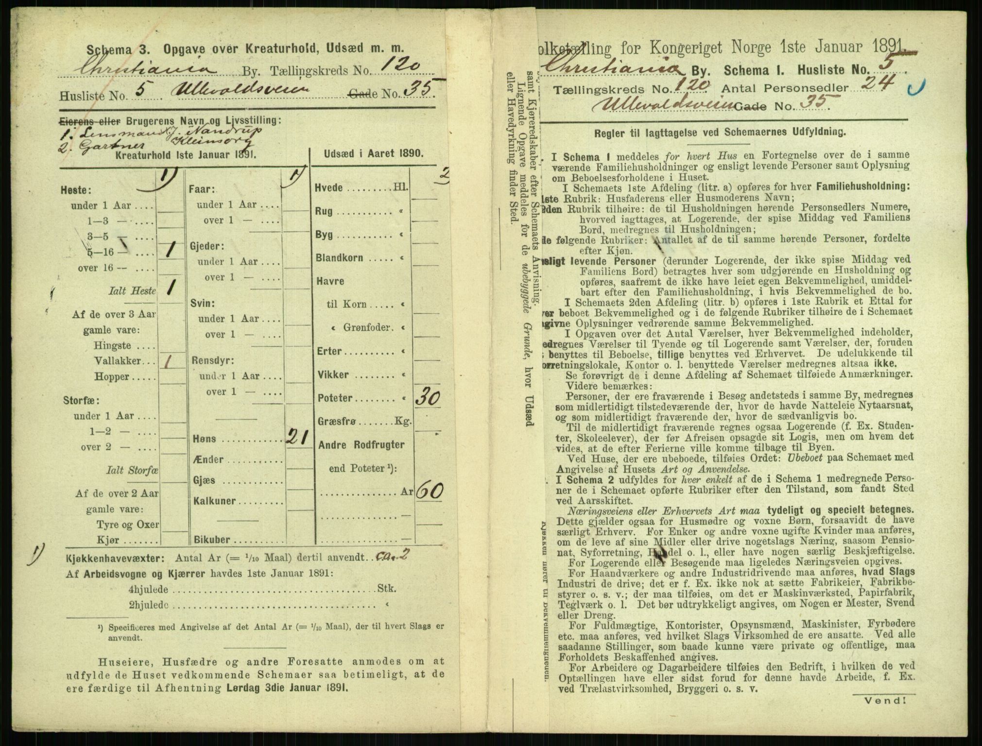 RA, 1891 census for 0301 Kristiania, 1891, p. 63981