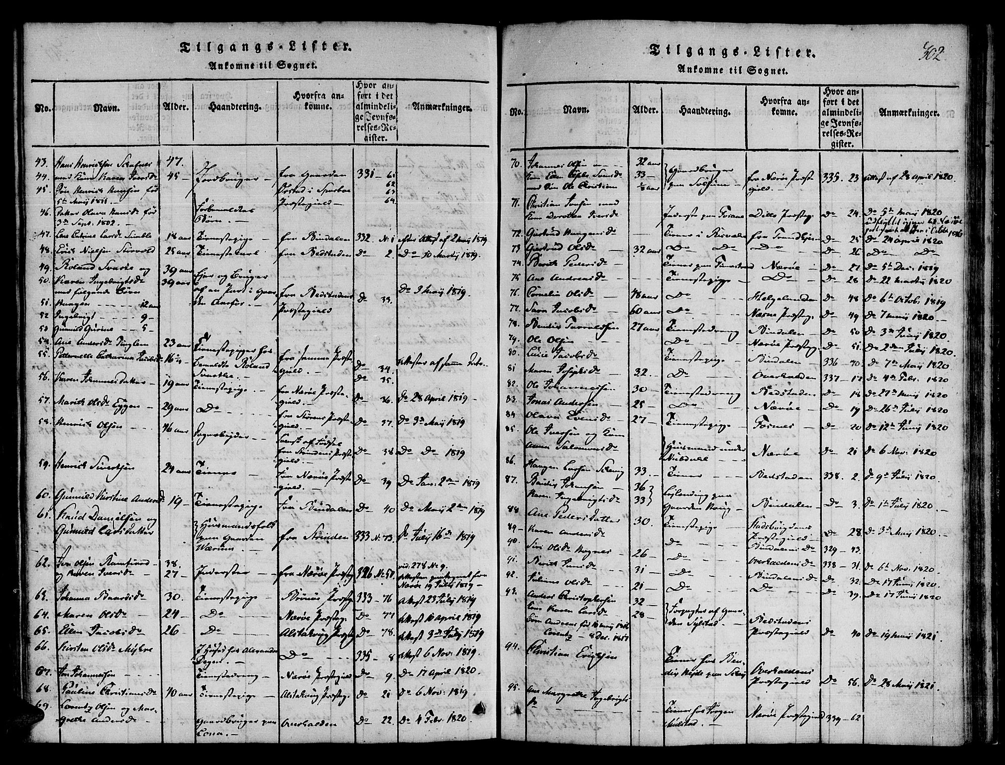 Ministerialprotokoller, klokkerbøker og fødselsregistre - Nord-Trøndelag, SAT/A-1458/780/L0636: Parish register (official) no. 780A03 /1, 1815-1830, p. 302