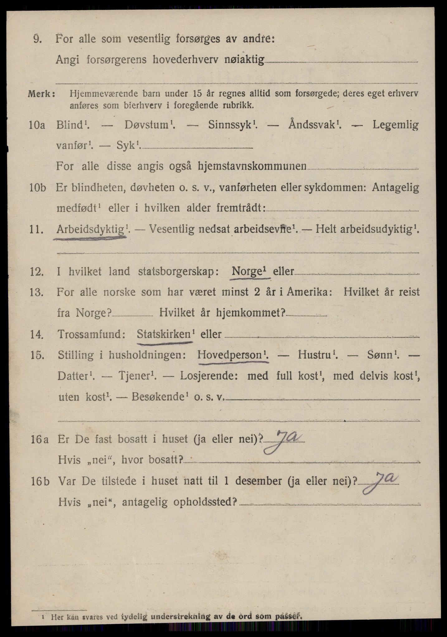 SAT, 1920 census for Sunnylven, 1920, p. 1681